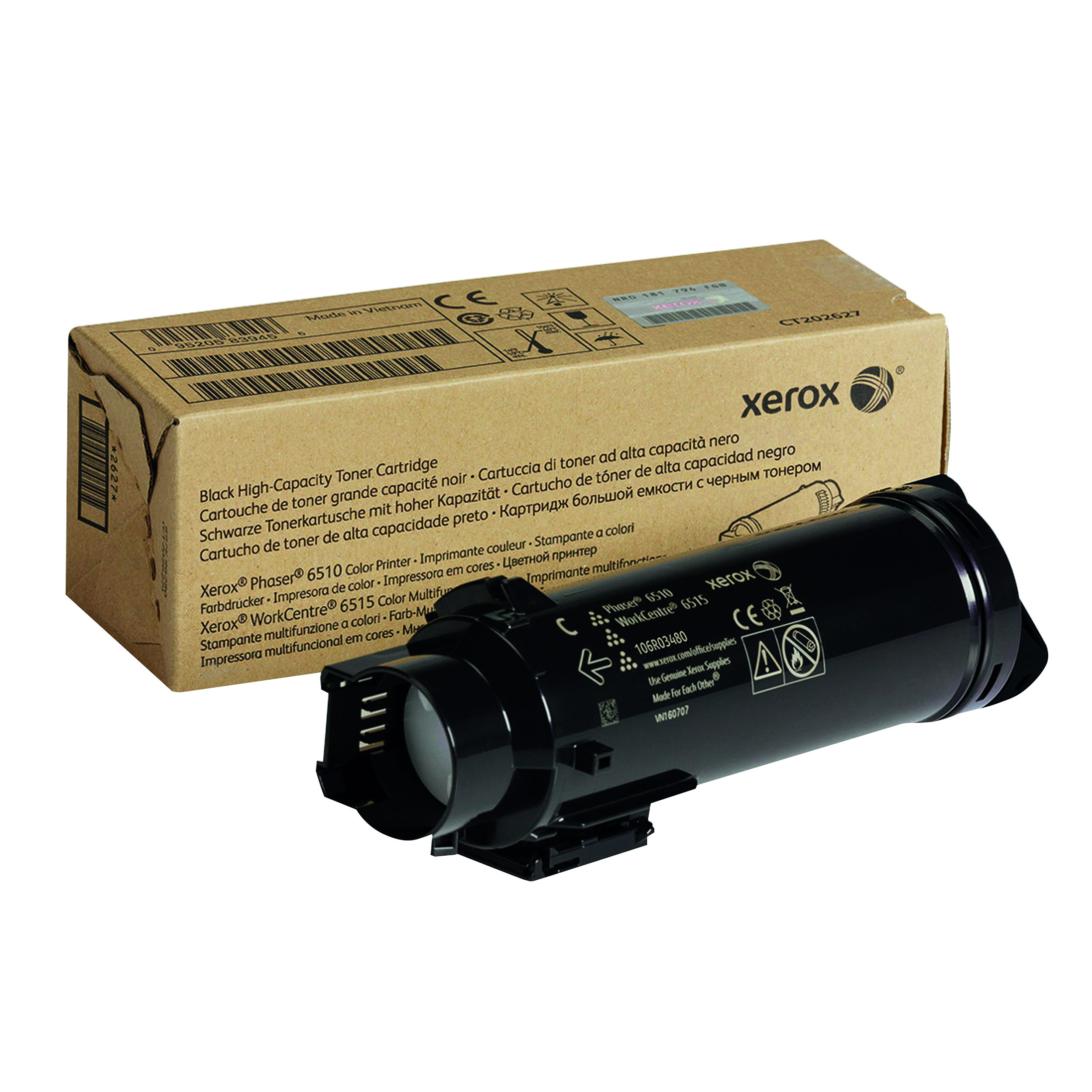 Xerox+Phaser+6510%2FWorkCentre+Toner+Cartridge+High+Yield+Black+106R03480
