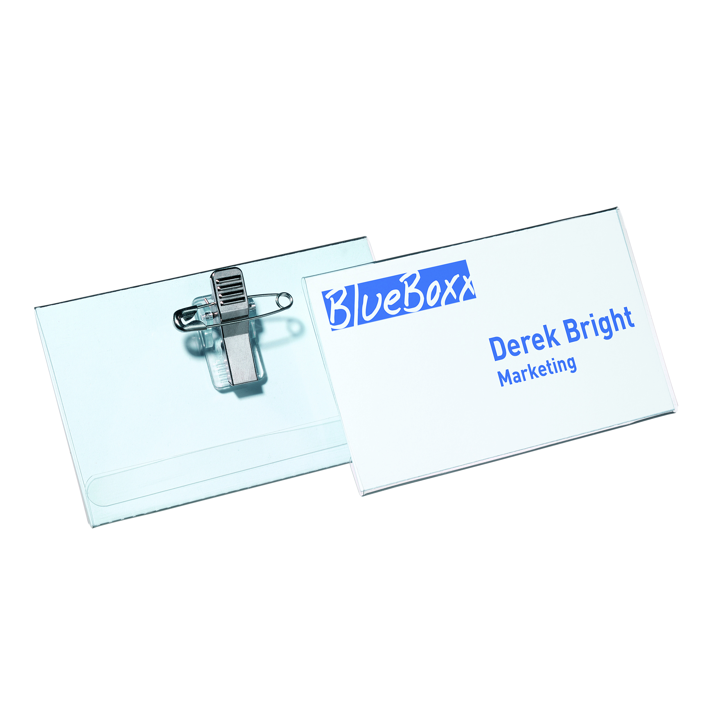 Durable+Name+Badge+with+Combi+Clip+54x90mm+Clear+%28Pack+of+50%29+8145%2F19
