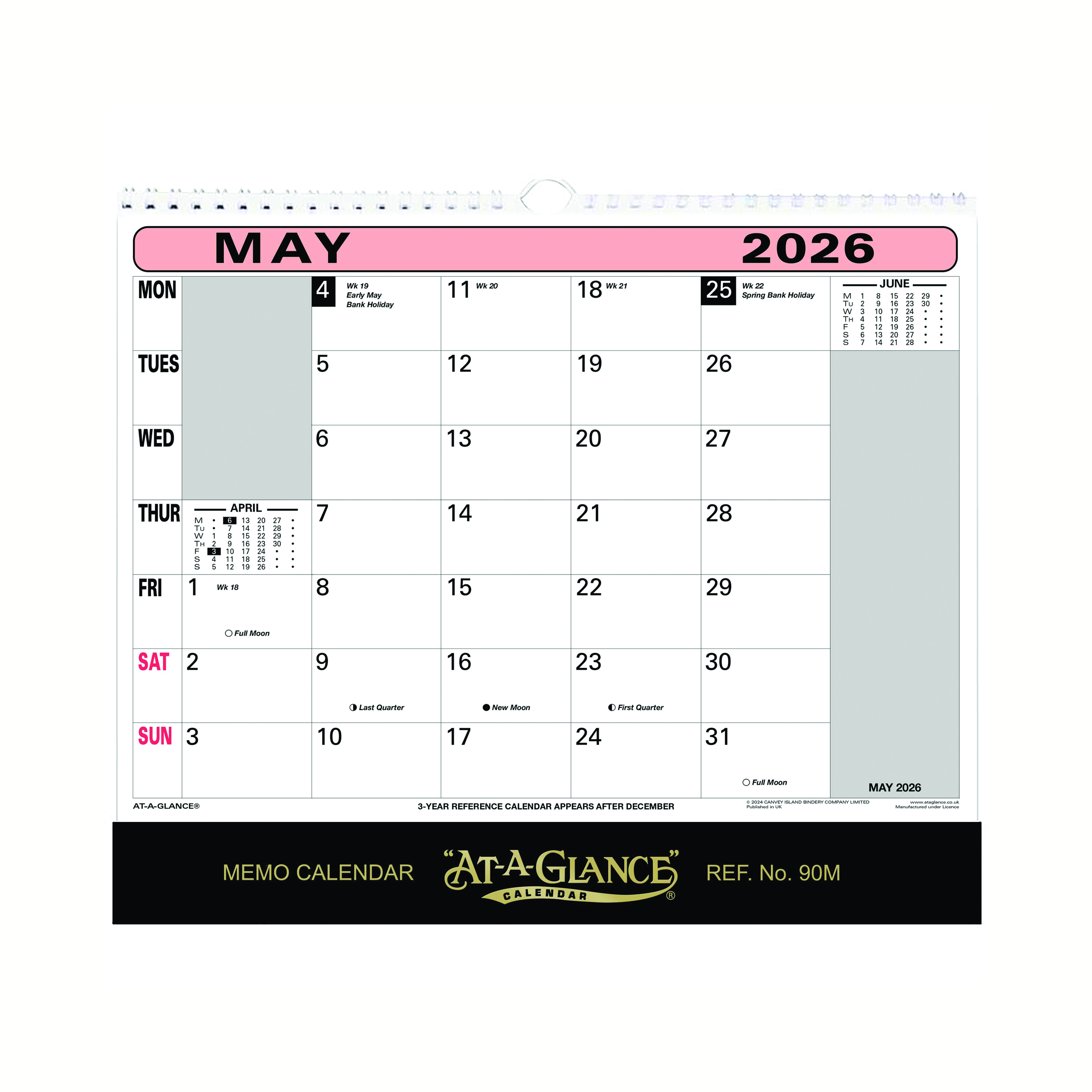 At-A-Glance+Wall+Calendar+2026+90M26