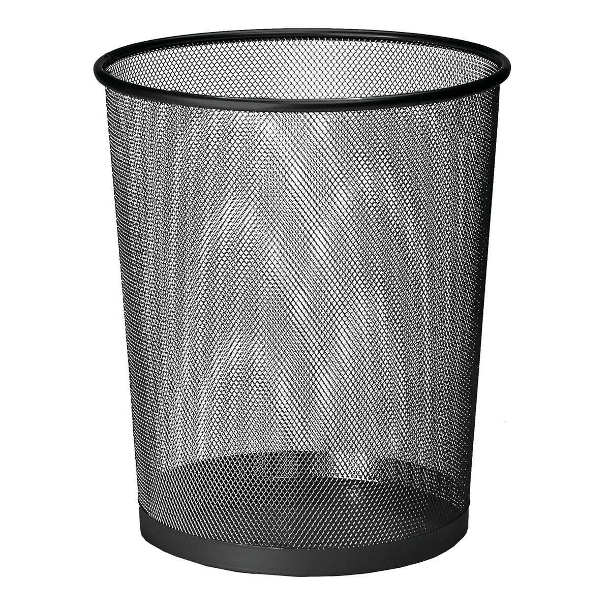 5+Star+Office+Mesh+Waste+Bin+Lightweight+Sturdy+Scratch+Resistant+20+Litre+305x345mm+Black