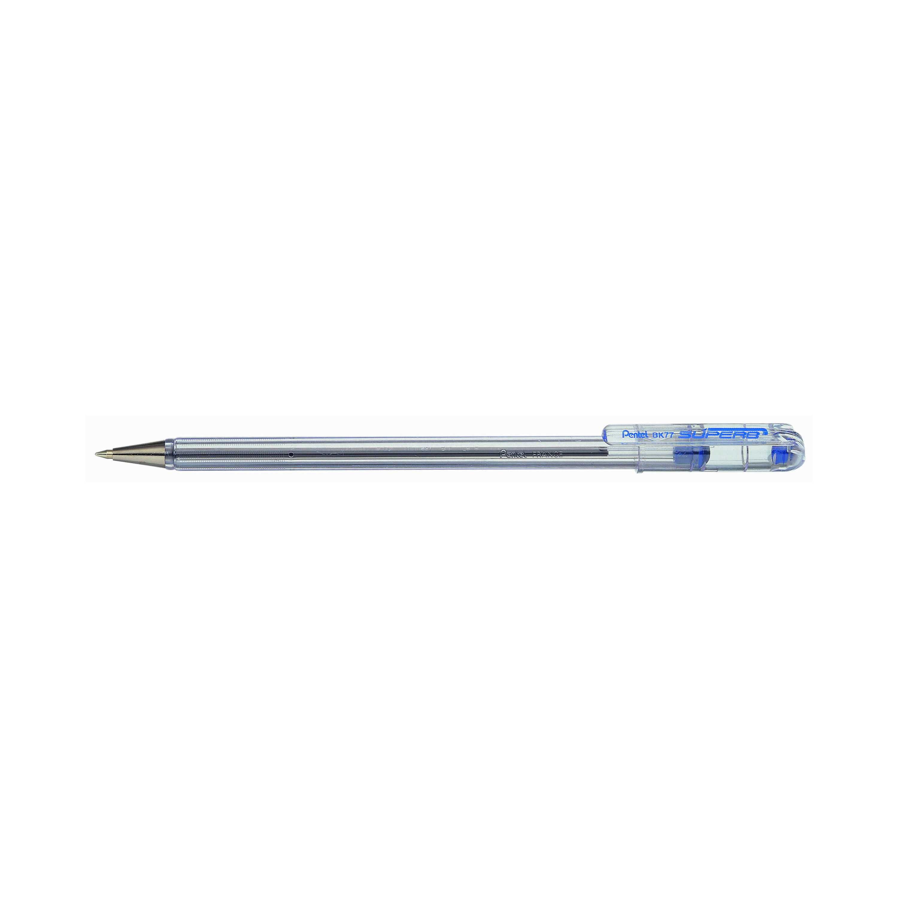 Pentel+Superb+Ballpoint+Pen+Fine+Blue+%28Pack+of+12%29+BK77-C