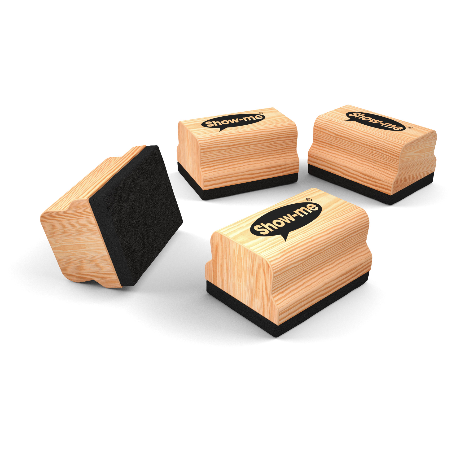Show-me+Mini+Wooden+Handled+Felt+Whiteboard+Eraser+%2830+Pack%29+WME30