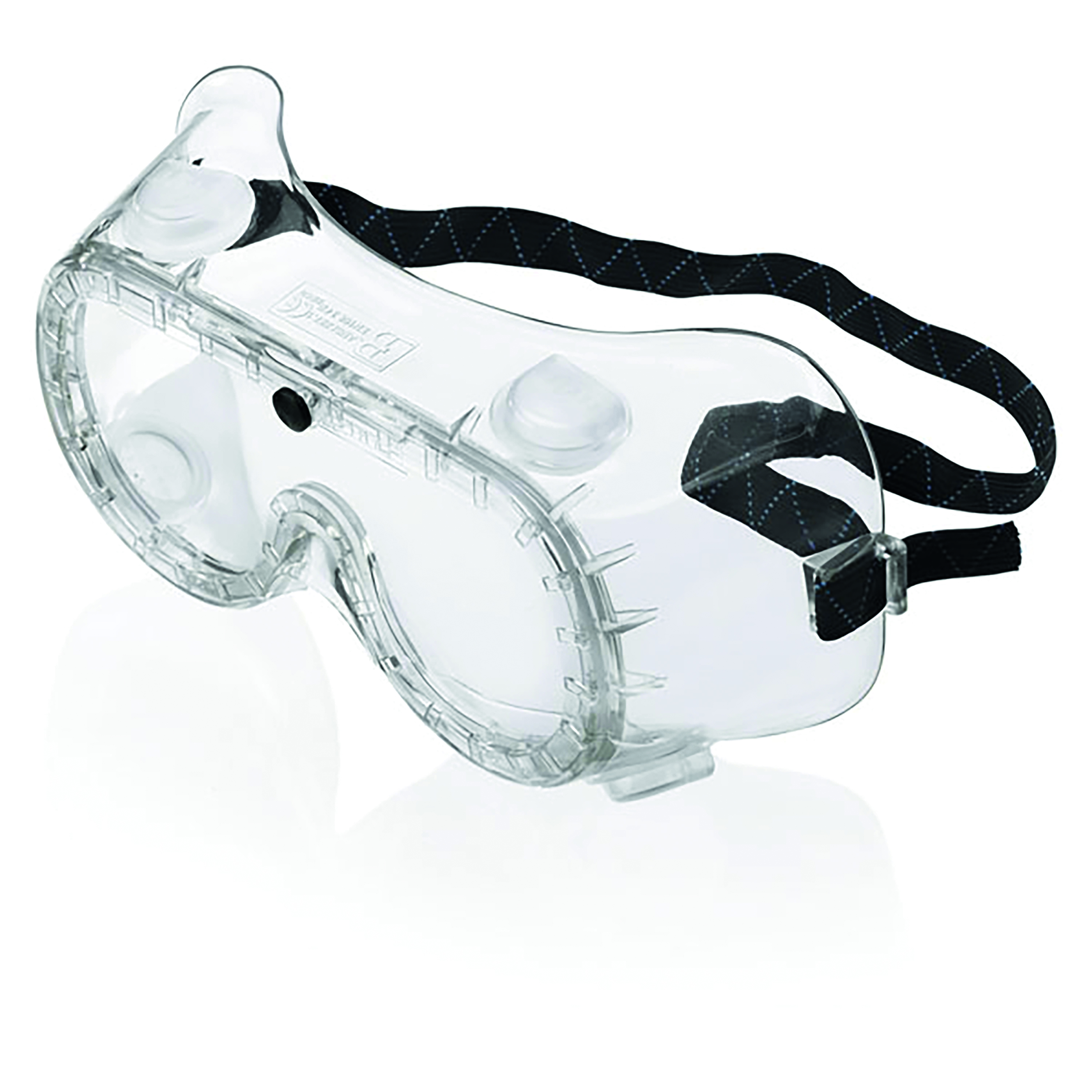 Beeswift+Chemical+Goggles+with+Elastic+Strap+Clear%2FBlack+BBCG