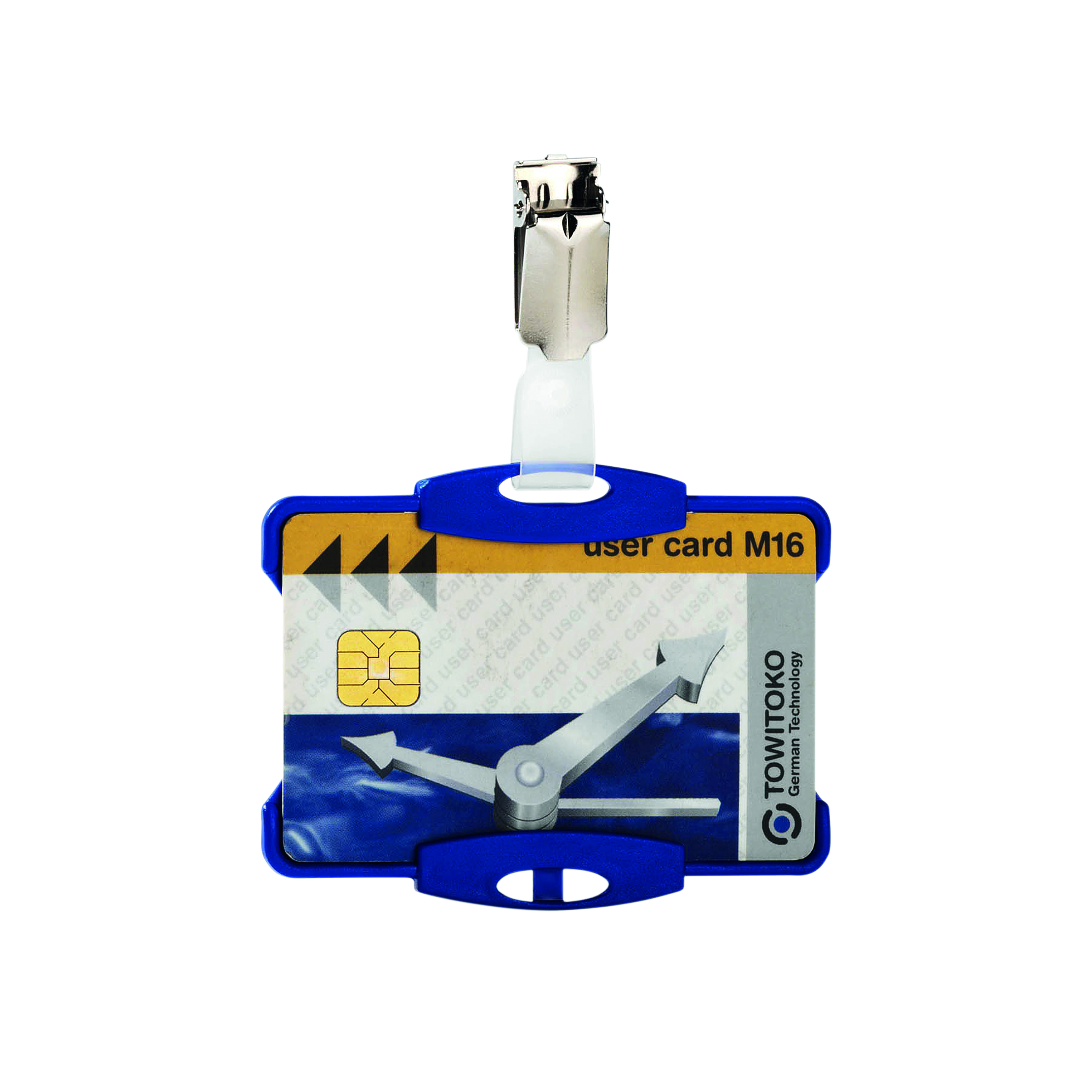Durable+Card+Holder+with+Clip+54x87mm+Blue+%28Pack+of+25%29+8118%2F06
