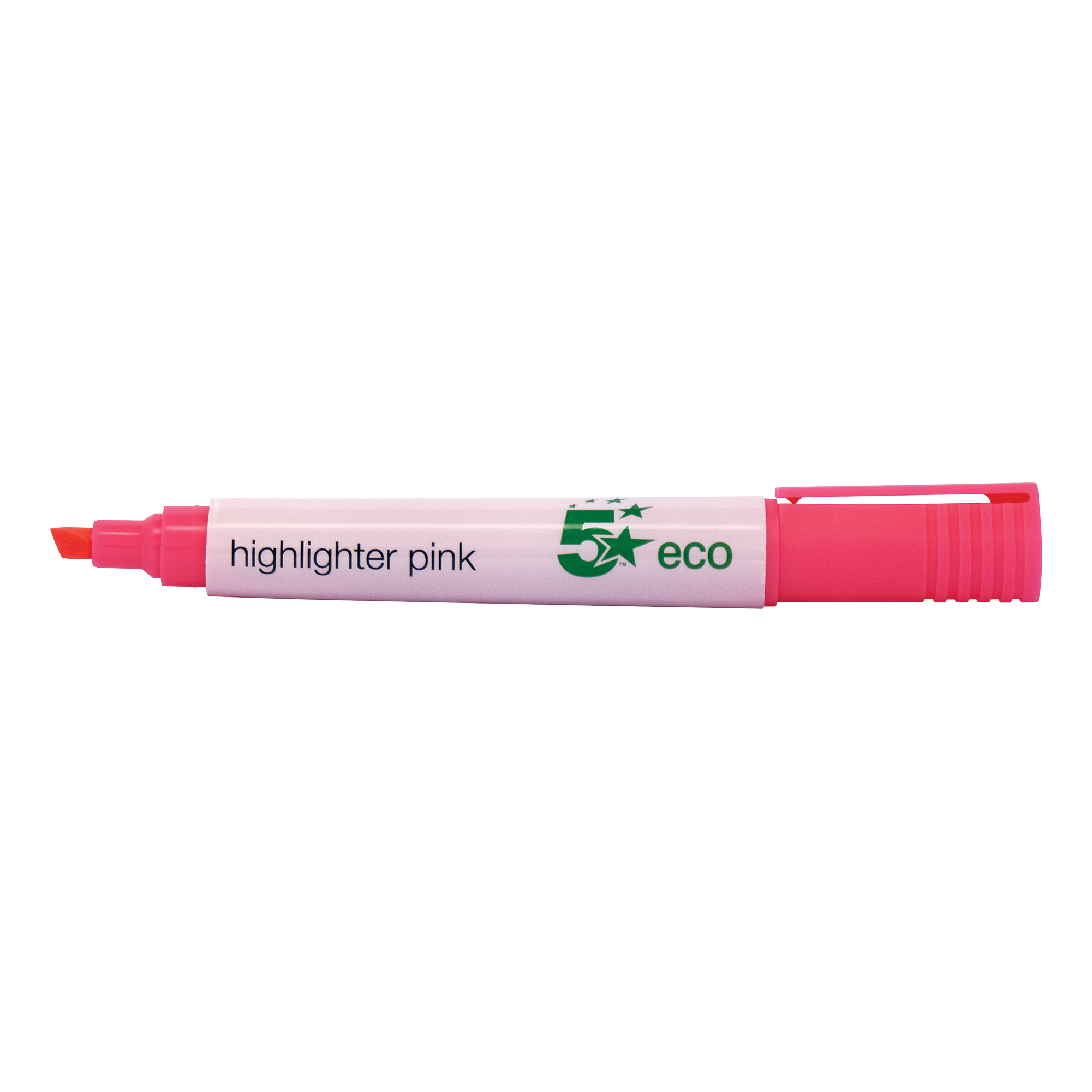 5+Star+Highlighter+Chisel+Tip+1-5mm+Line+Pink+%28Pack+of+10%29