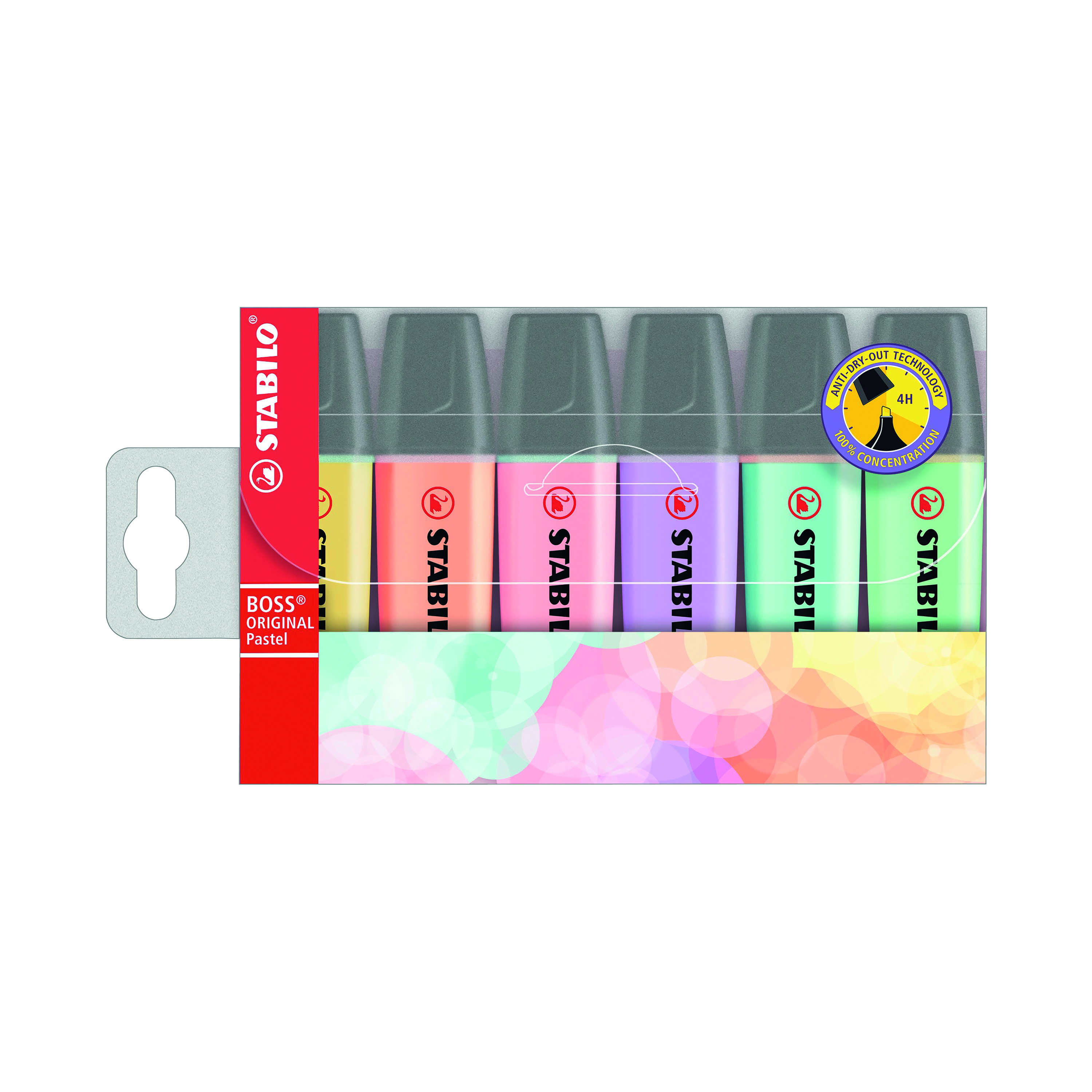 Stabilo+Boss+Original+Highlighter+Assorted+Pastel+%28Pack+of+6%29+70%2F4-2