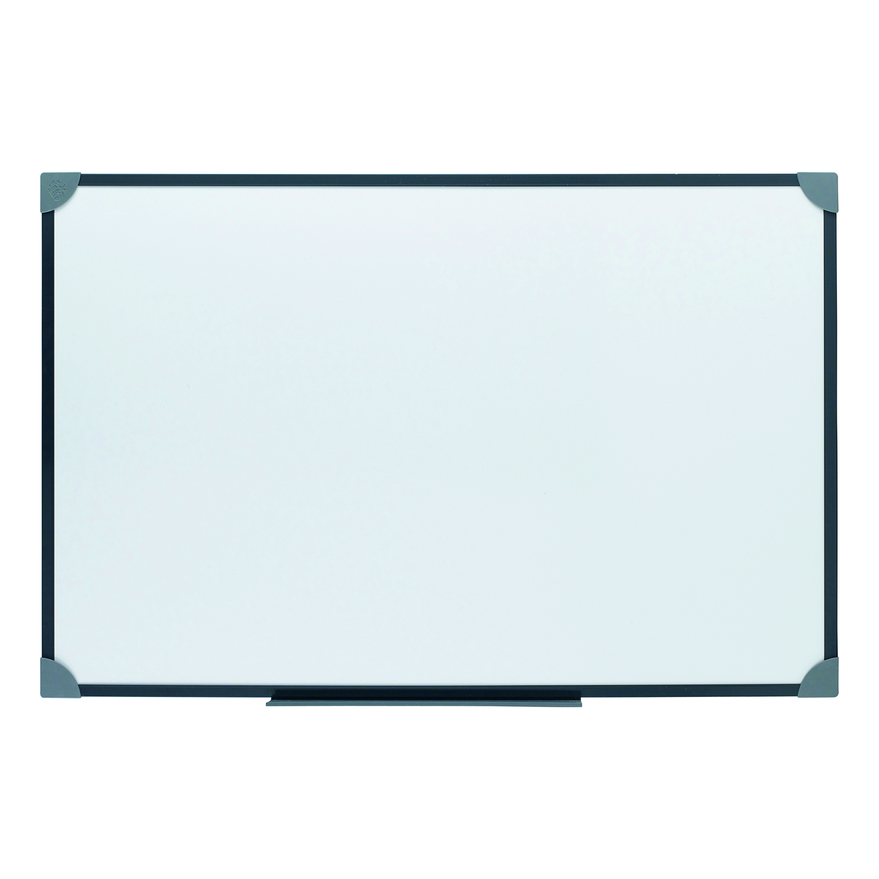5+Star+Office+Magnetic+Drywipe+Board+Steel+Trim+with+Fixing+Kit+and+Detachable+Pen+Tray+900x600mm