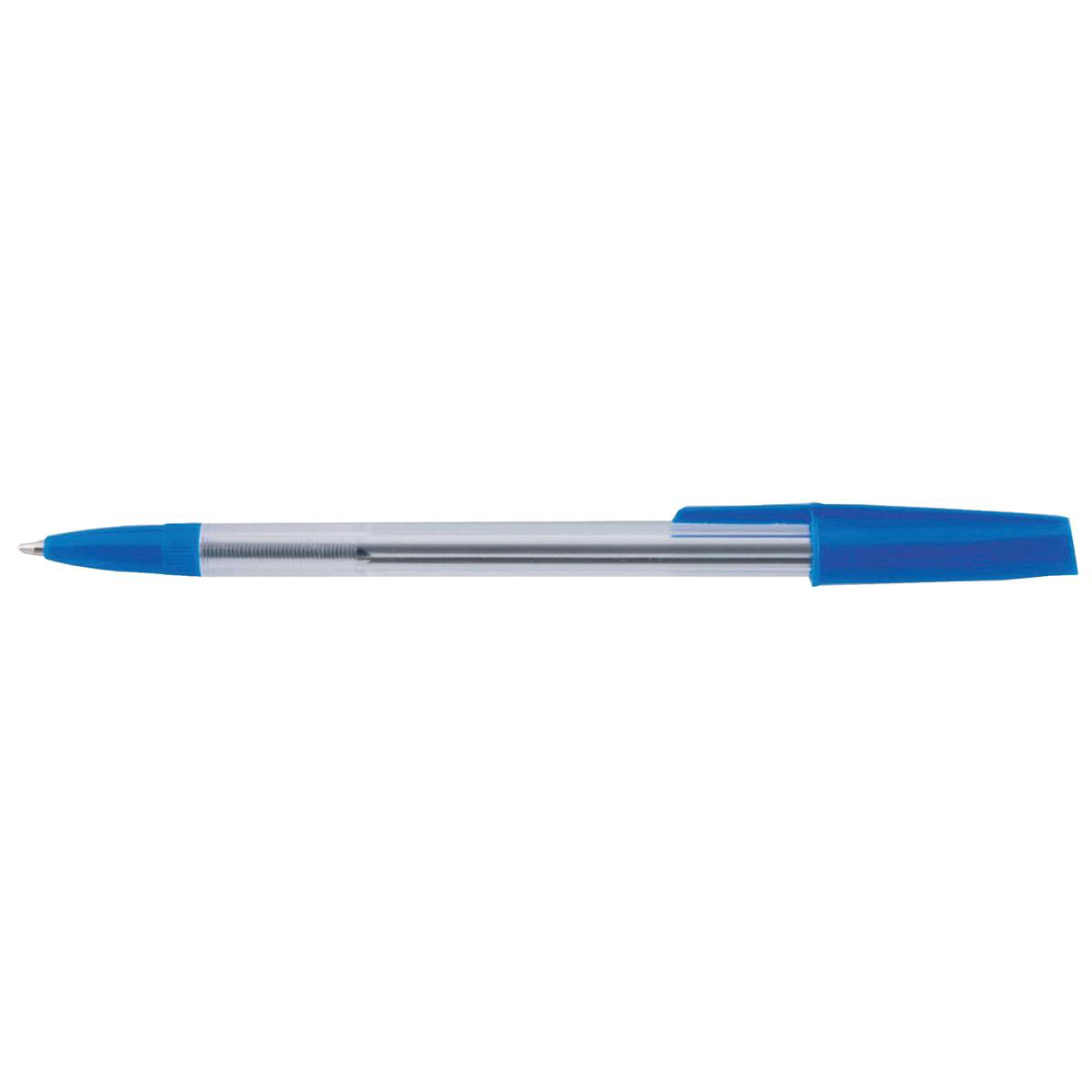 5+Star+Value+Ball+Pens+Medium+1.00mm+Tip+0.7mm+Line+Blue+%28Pack+of+50%29