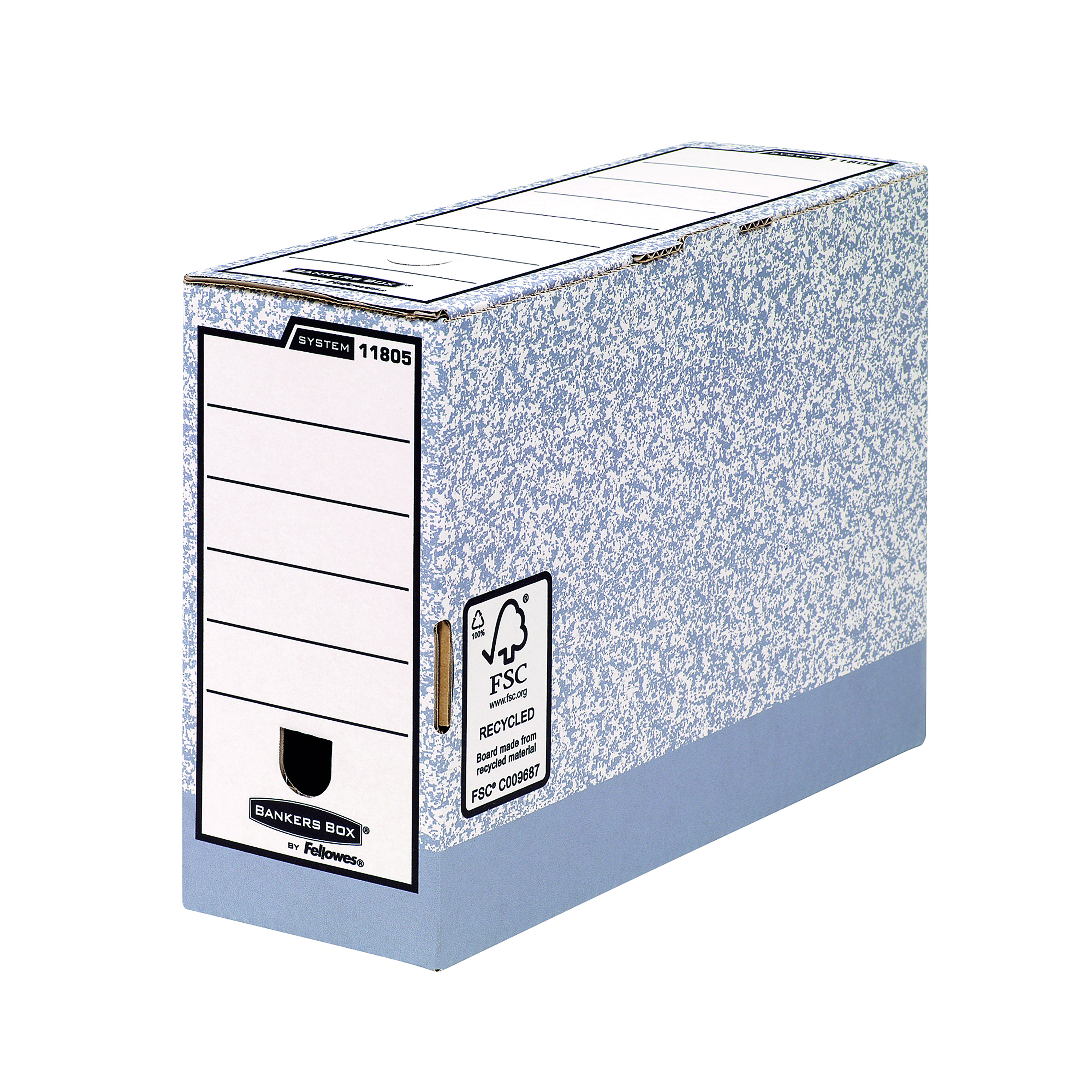 Fellowes+Bankers+Box+Transfer+File+120mm+Foolscap+Grey+%28Pack+of+10%29+01805