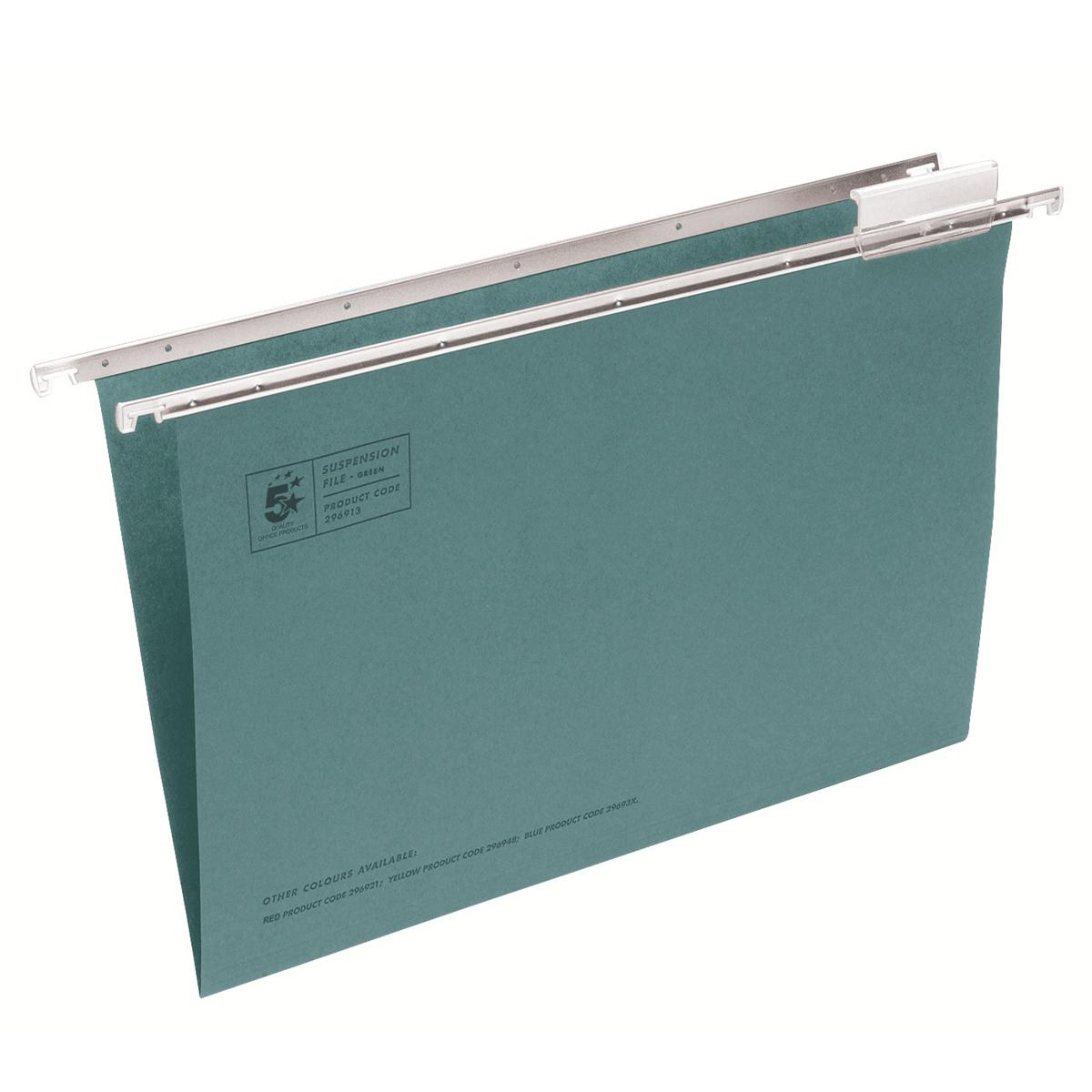 5+Star+Office+Suspension+File+Tabs+Inserts+Manilla+15mm+V-base+180gsm+Foolscap+Green+%28Pack+of+50%29