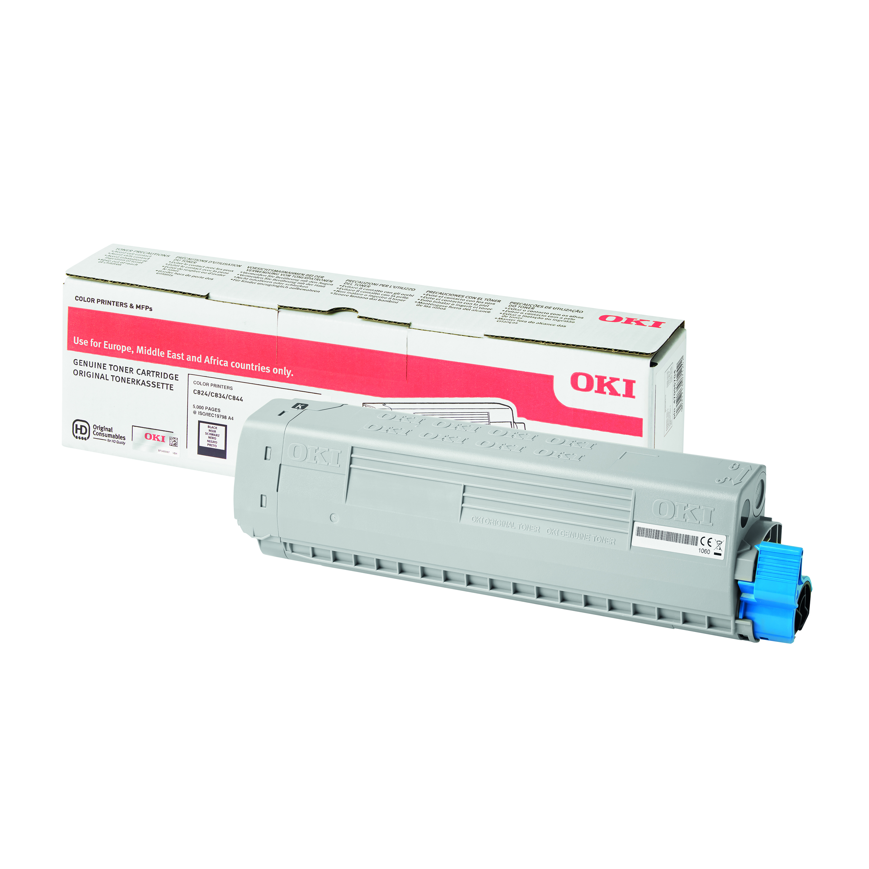 Oki+C824+5K+Toner+Cartridge+Black+47095704