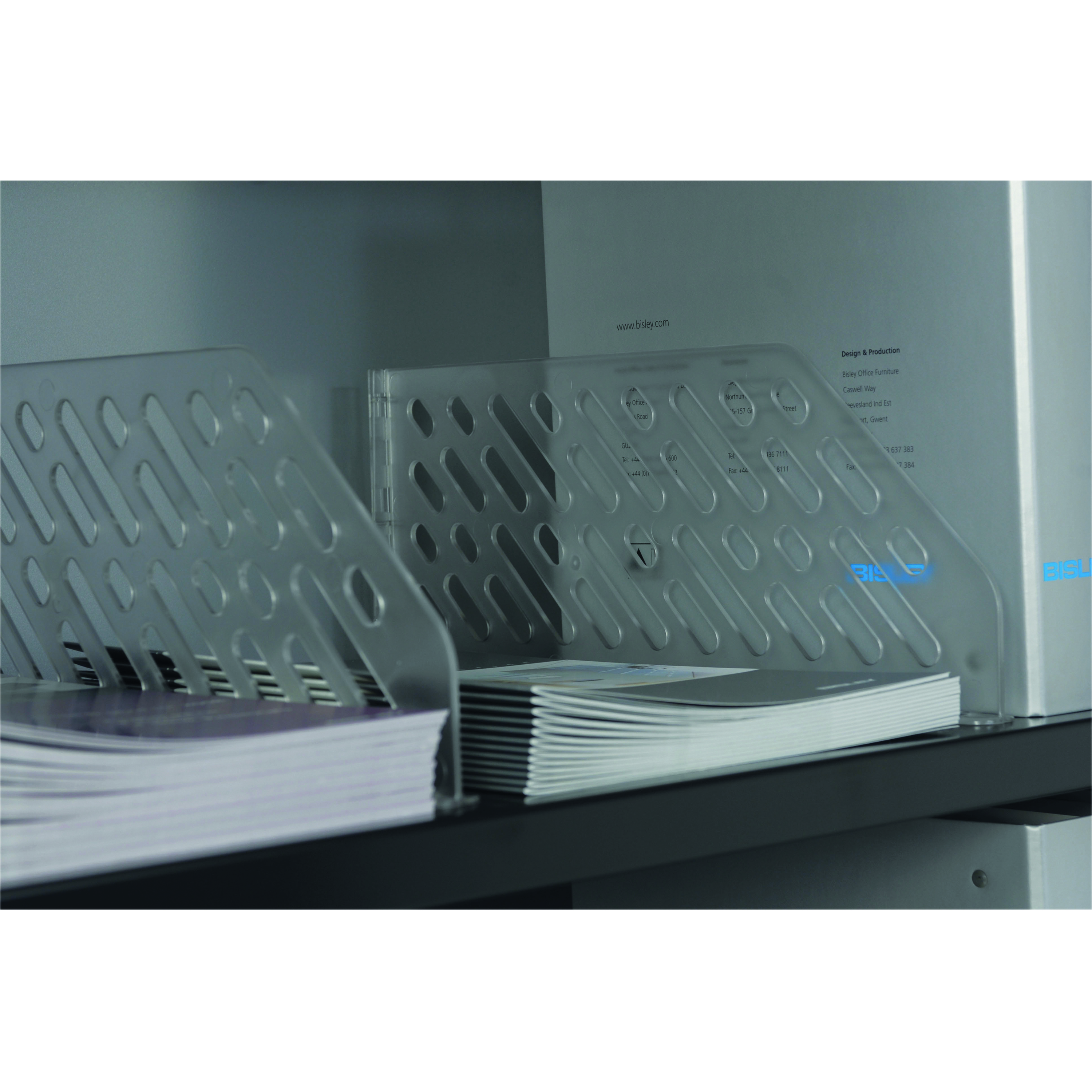 Bisley+Shelf+Divider+Plastic+405x180x85mm+Clear+%28Pack+of+5%29+BSDP5