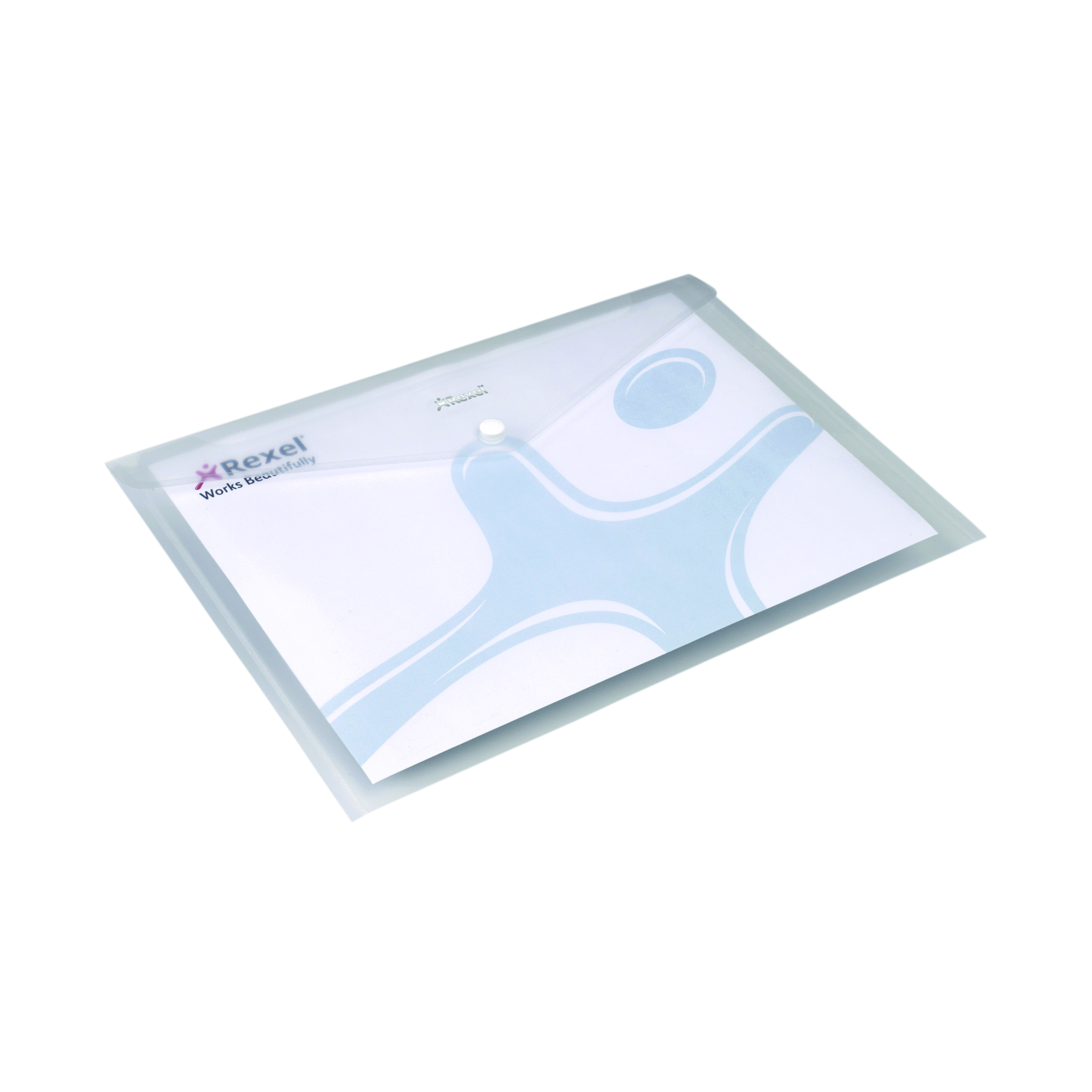 Rexel+Ice+Popper+Wallets+Landscape+A4+Clear+%28Pack+of+5%29+2101660