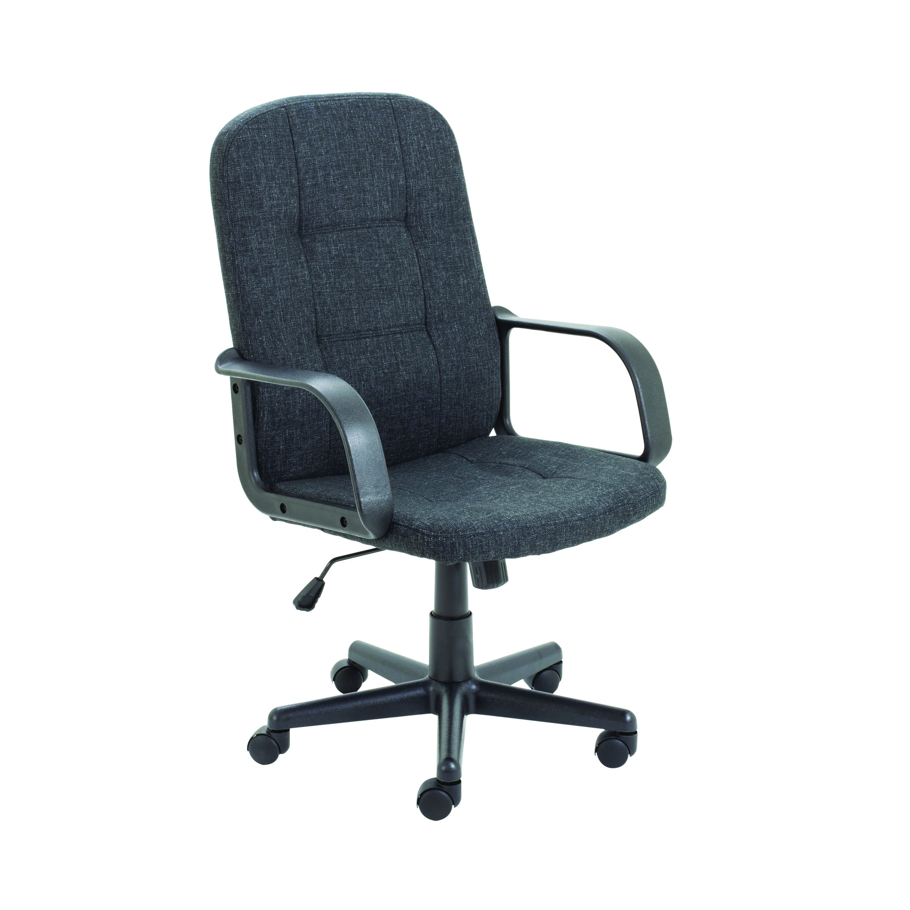 Jemini+Jack+2+Executive+Swivel+Chair+with+Fixed+Arms+620x600x1020-1135mm+Fabric+Charcoal+KF79889