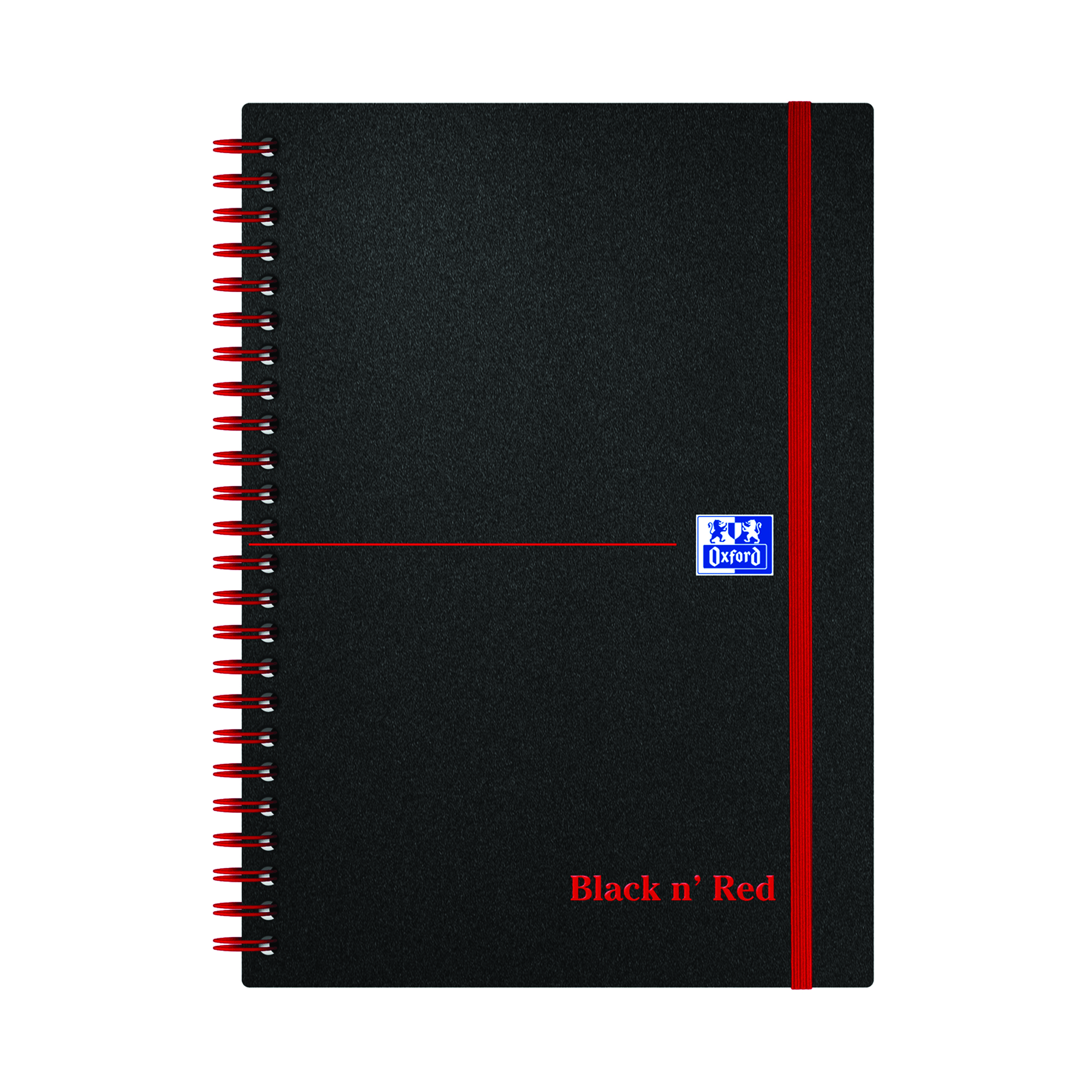 Black+n%26apos%3B+Red+Wirebound+Ruled+Polypropylene+Notebook+140+Pages+A5+%28Pack+of+5%29+100080140