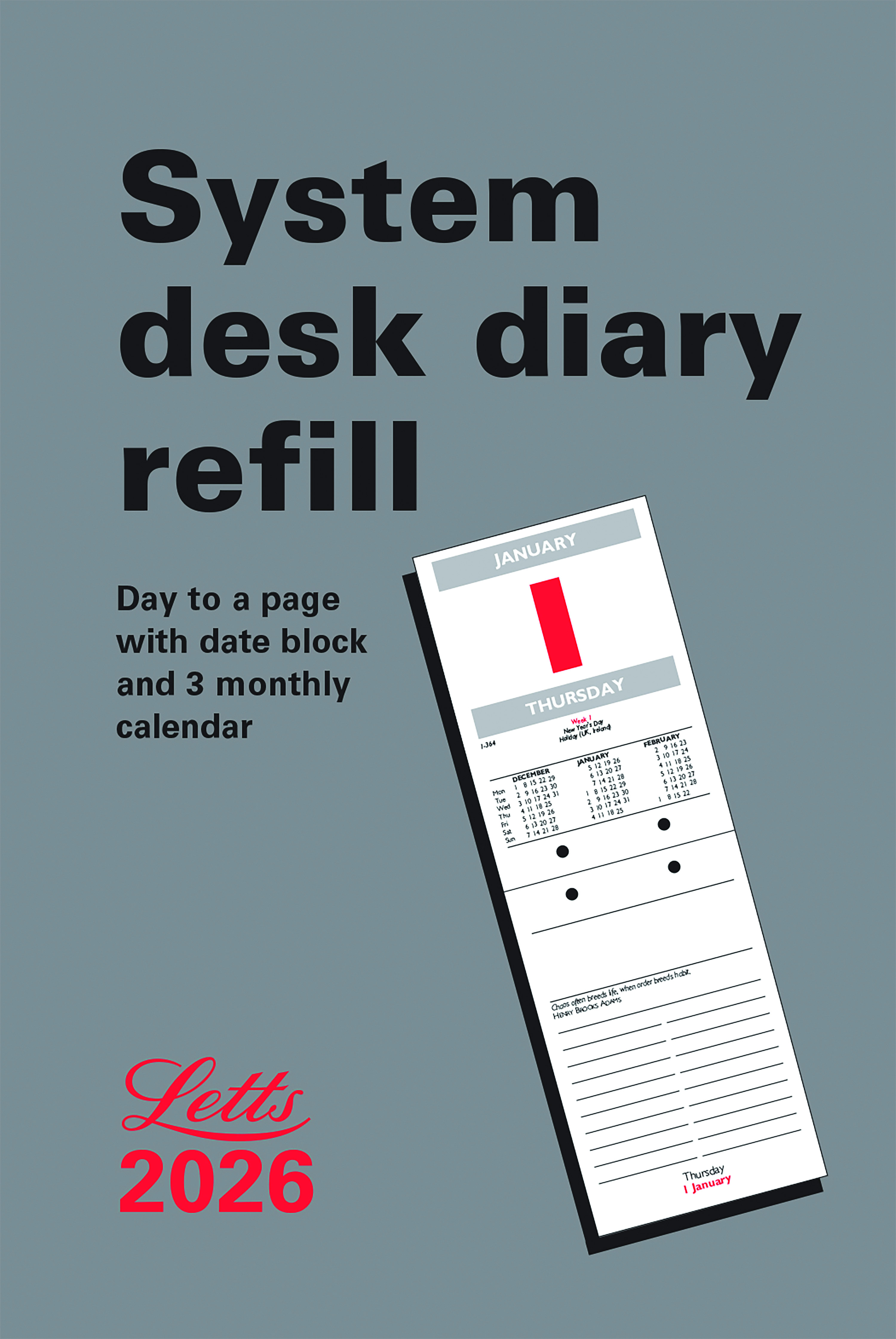 Letts+System+Desk+Calendar+Refill+2026+26-TSDR