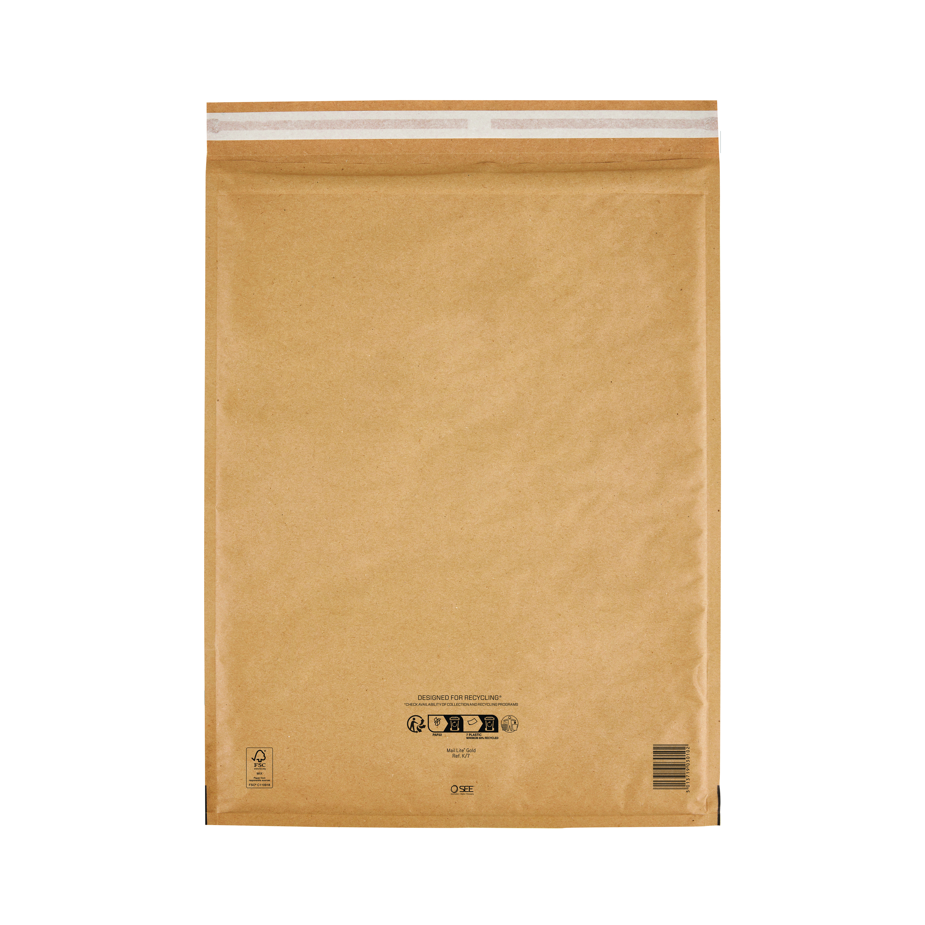 Sealed+Air+Bubble+Lined+Postal+Bag+Gold+350x470mm+MLG+K7+%28Pack+of+50%29+103027409