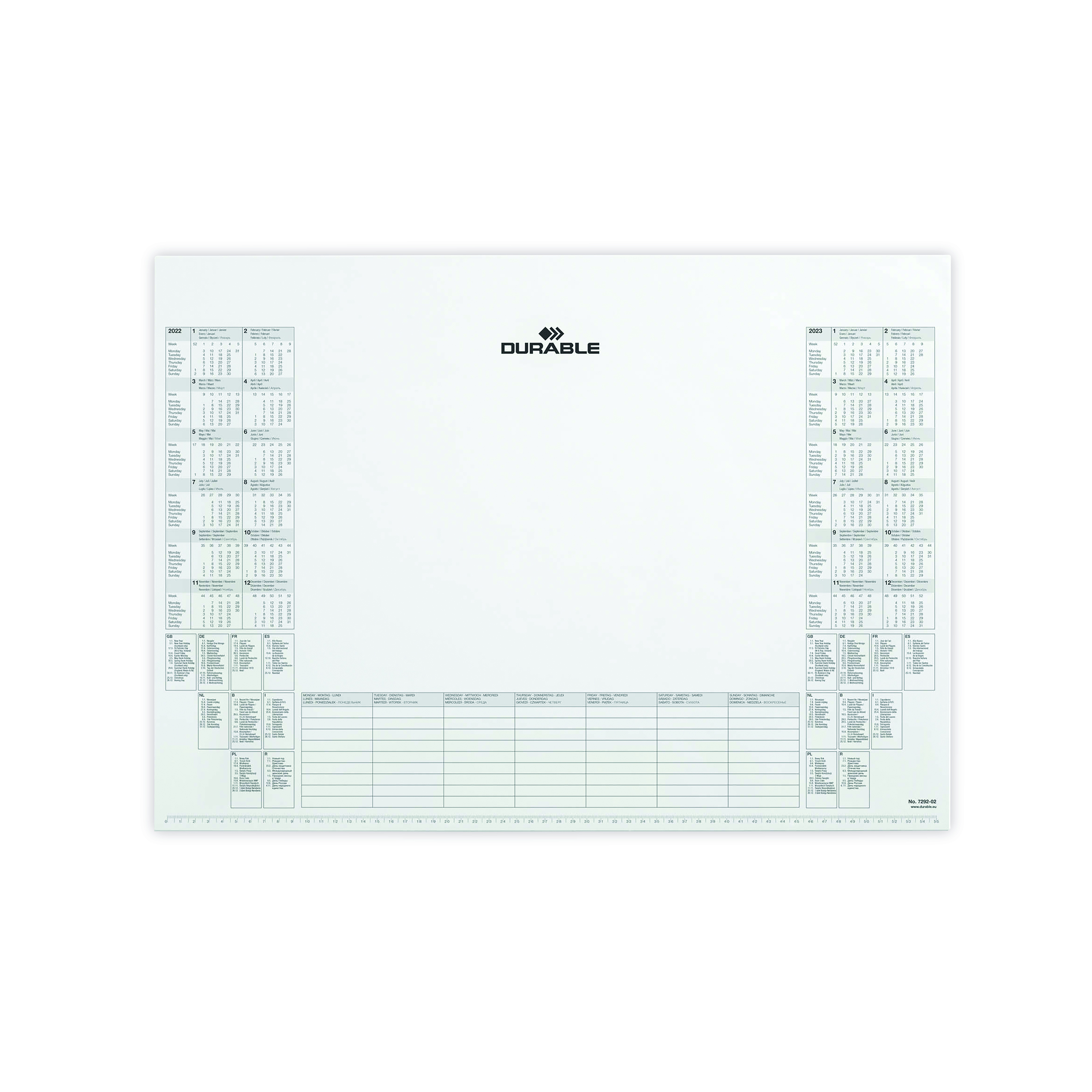 Durable+Calendar+Refill+Pad+For+Desk+Mat+25+sheets+57x41cm+7292%2F02