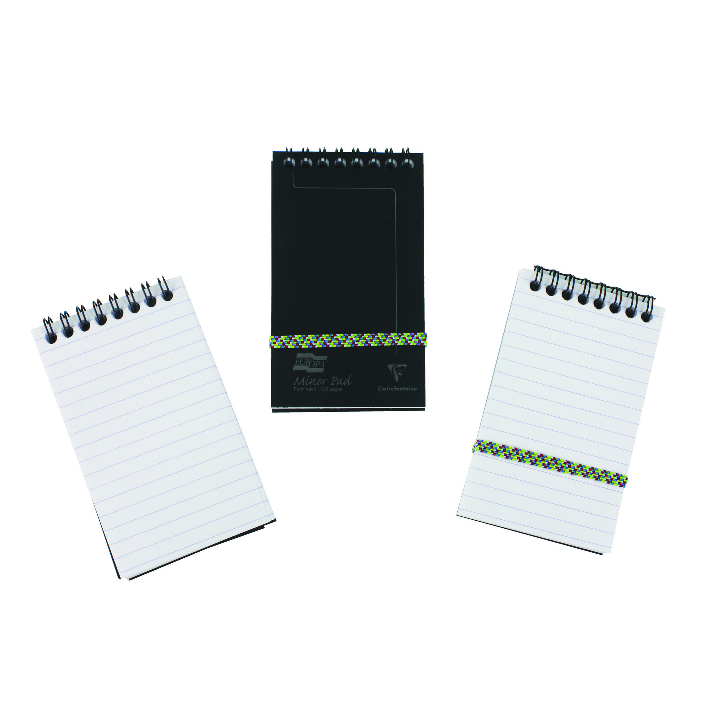 Clairefontaine+Europa+Minor+Notebook+127x76mm+Black+%28Pack+of+10%29+3012Z