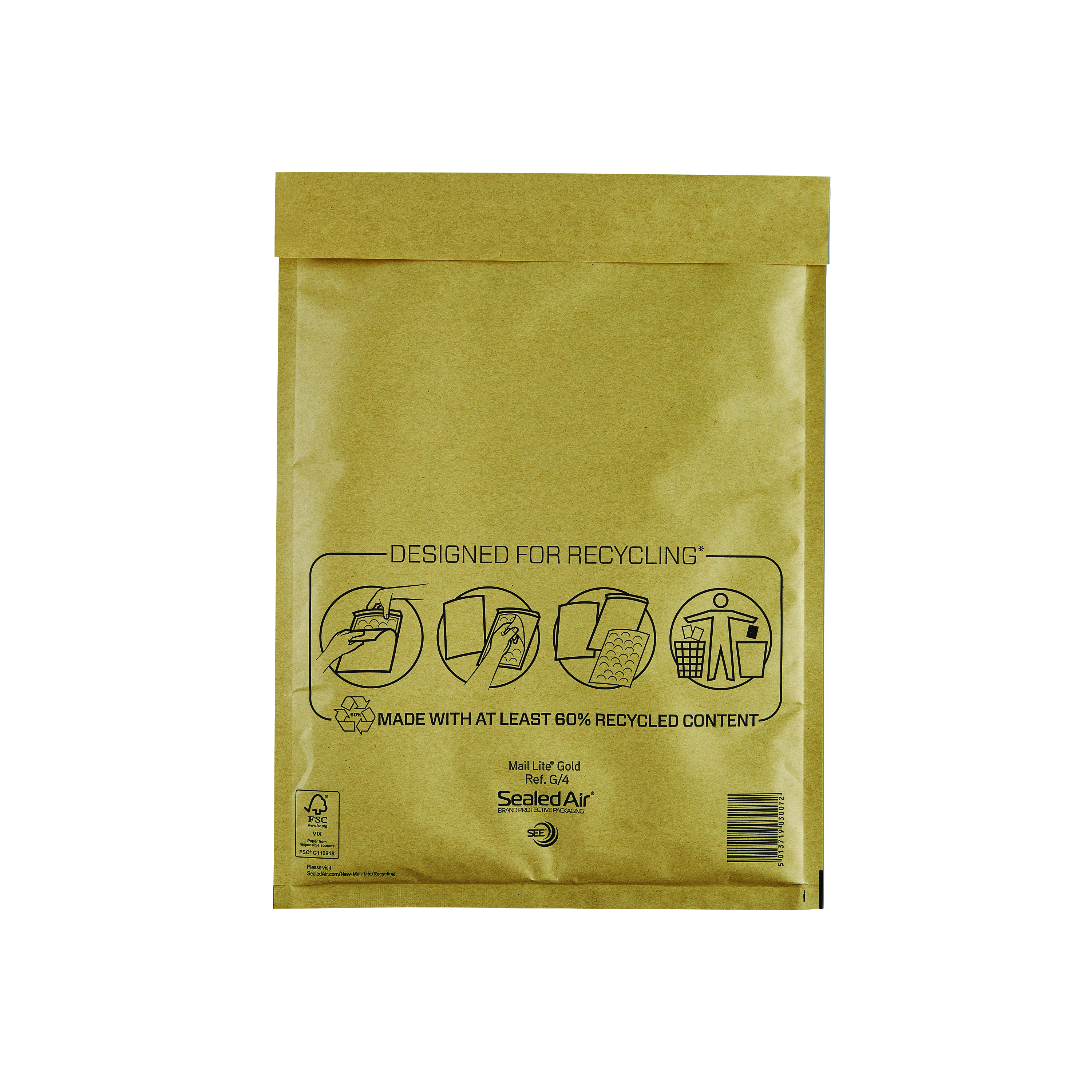 Sealed+Air+Bubble+Postal+Bag+Gold+G4-240x330+%28Pack+of+50%29+101098096