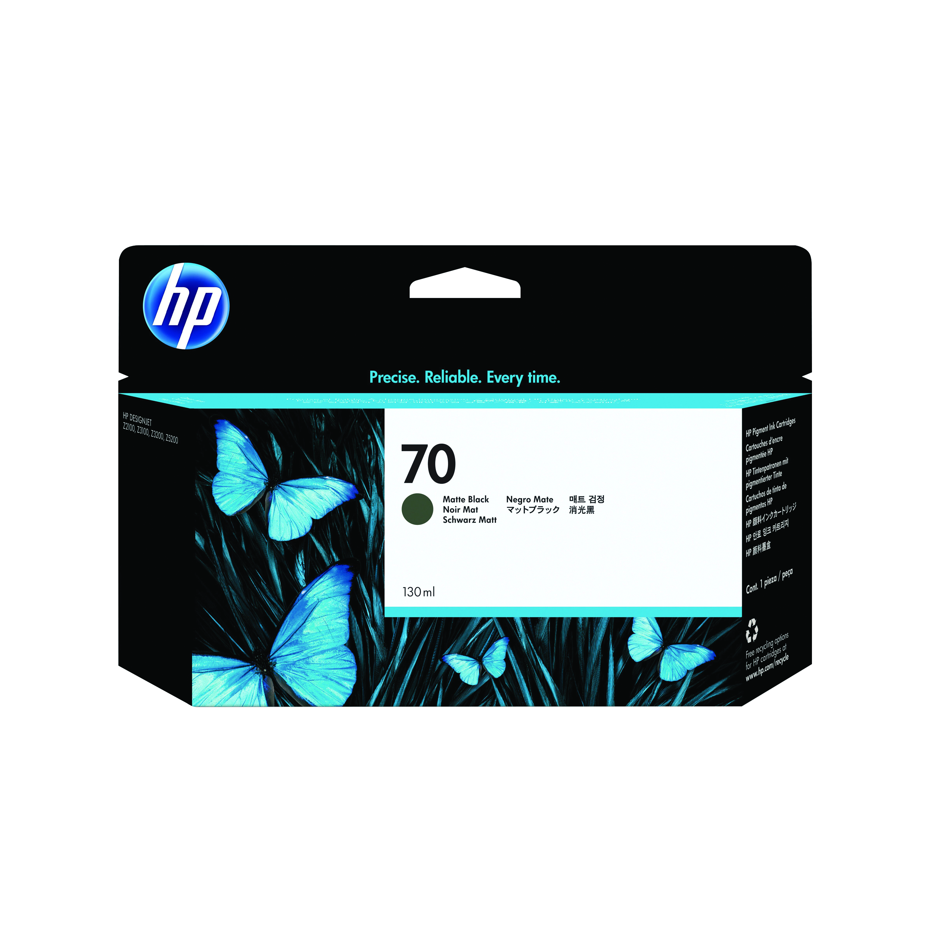HP+70+DesignJet+Ink+Cartridge+130-ml+Matte+Black+C9448A