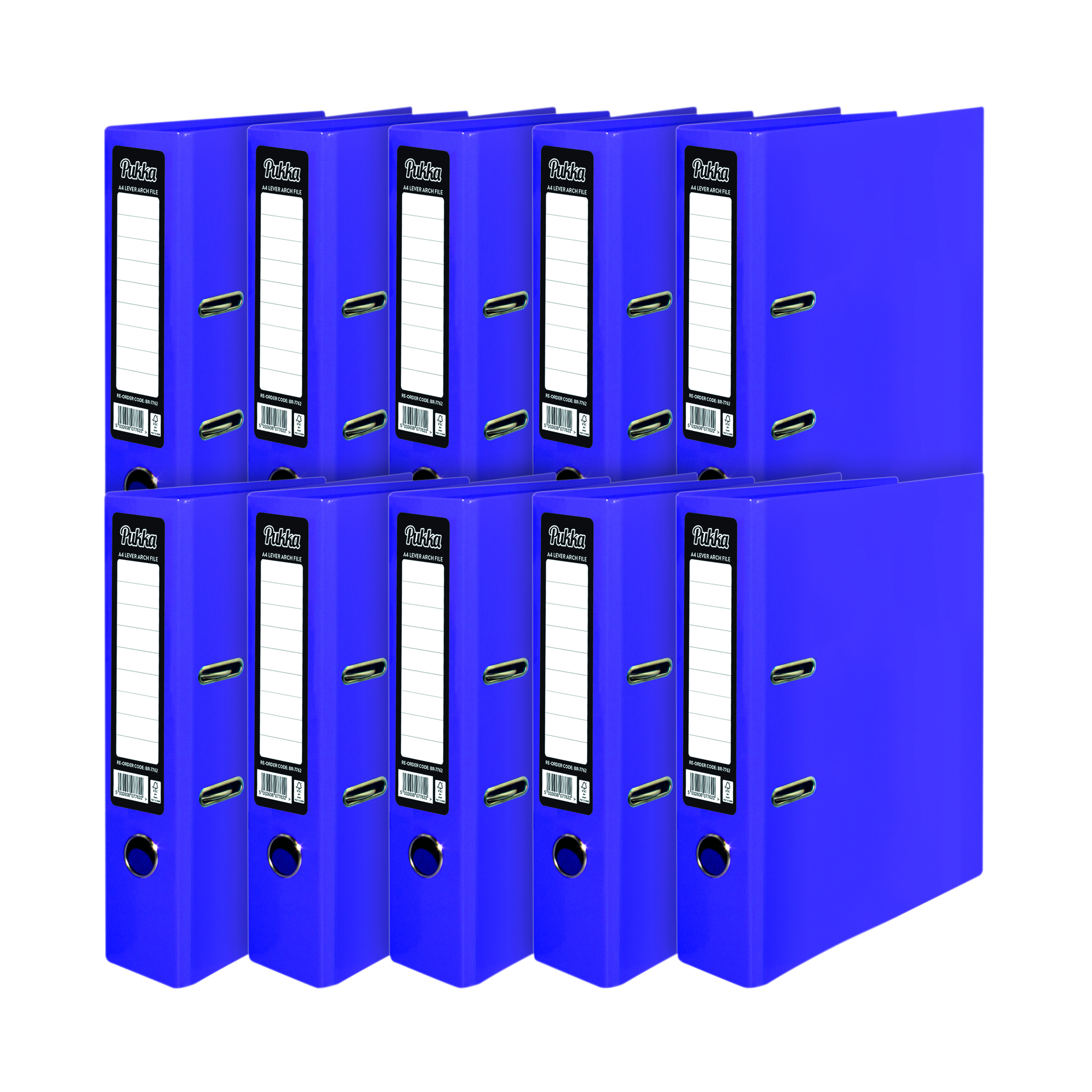 Pukka+Brights+Lever+Arch+File+A4+Purple+%2810+Pack%29+BR-7762