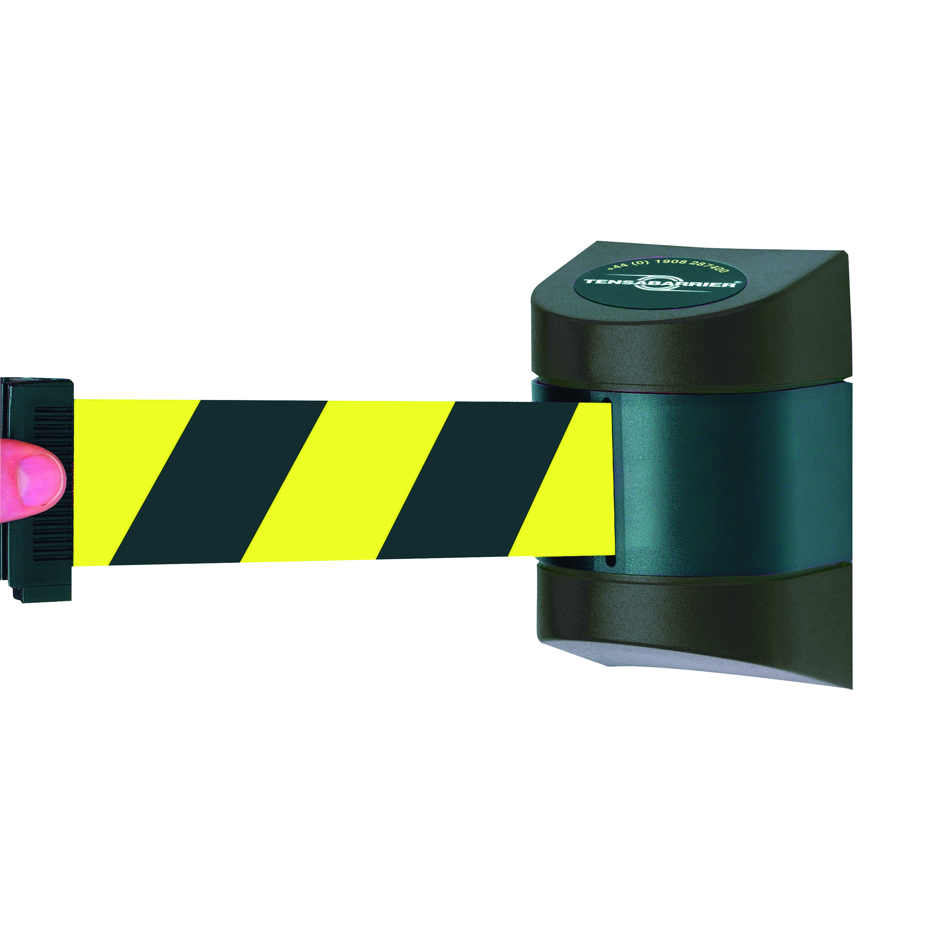 VFM+Black+%2FYellow+Fully+Retractable+Barrier+Wall+Unit+4.6m+309839