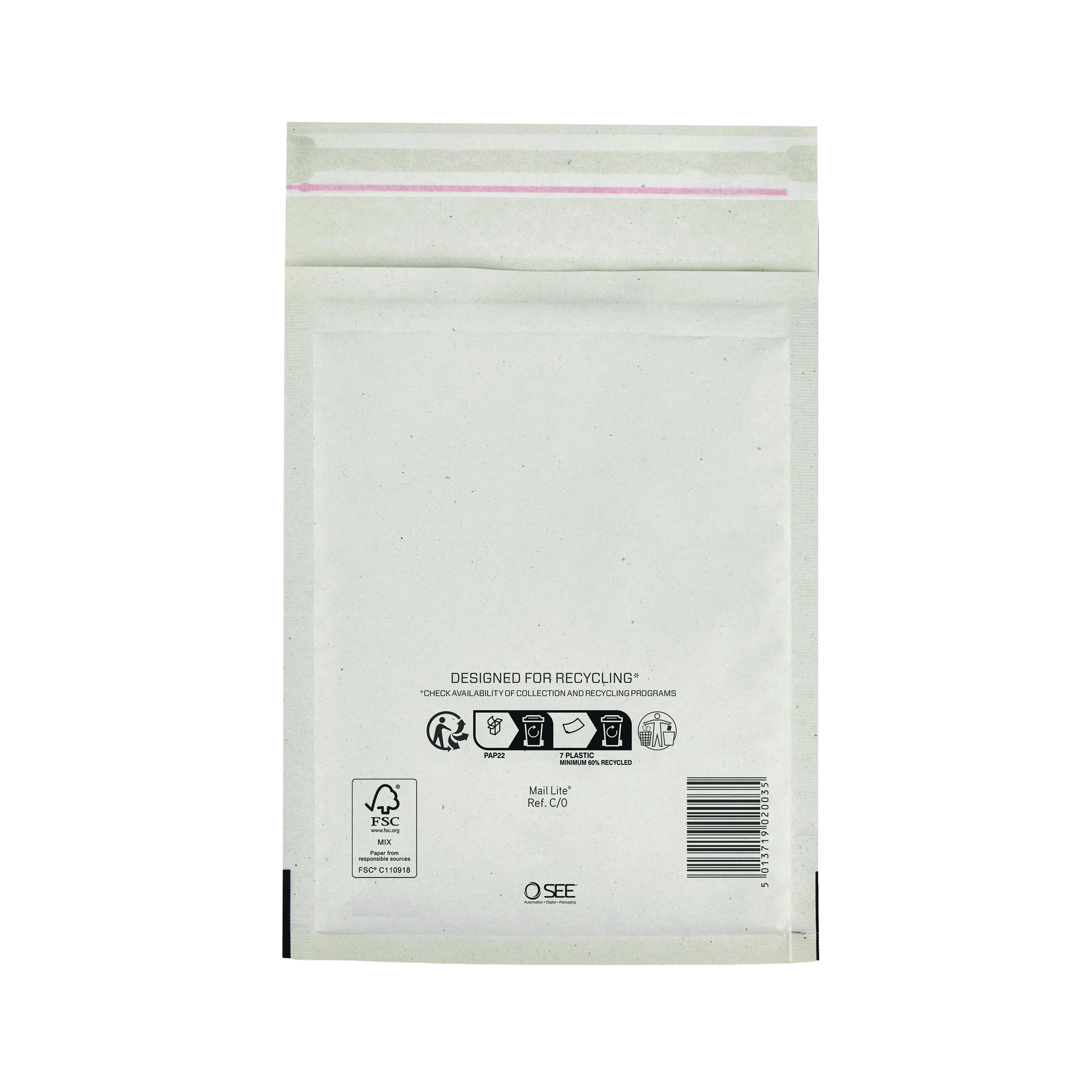 Sealed+Air+Bubble+Lined+Postal+Bag+White+150x210mm+MLW+C%2F0+%28Pack+of+100%29+103005498