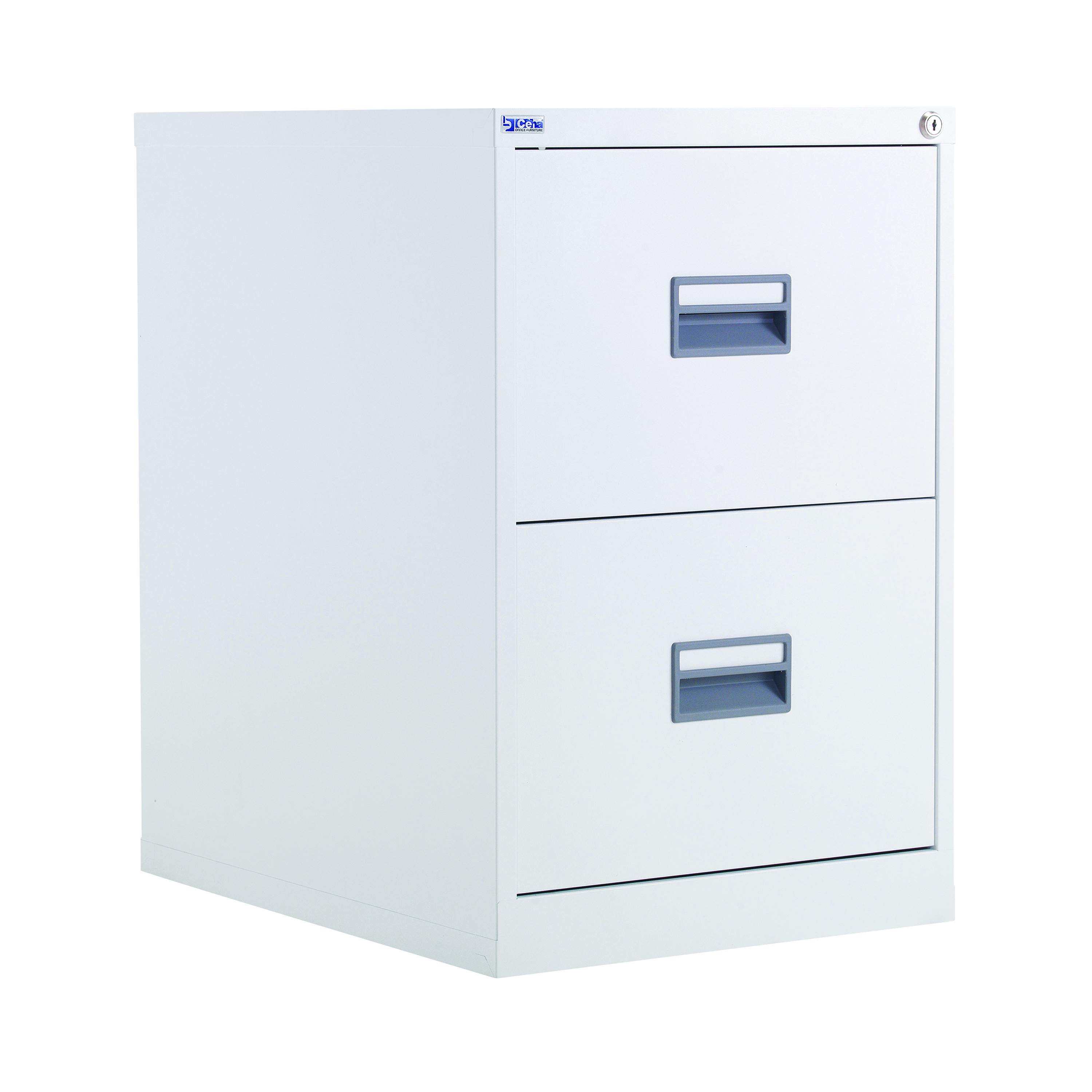 Talos+2+Drawer+Filing+Cabinet+465x620x700mm+White+KF78765