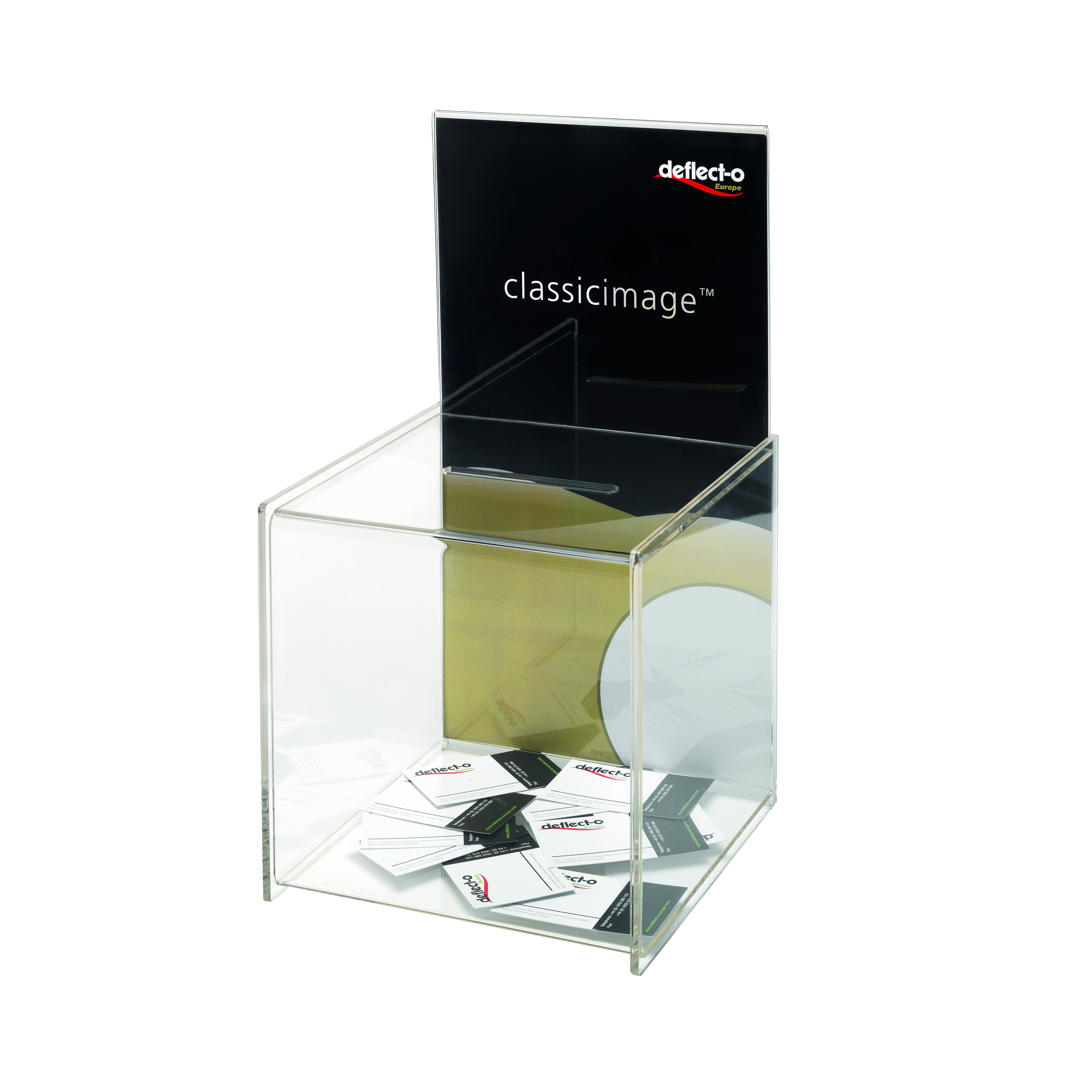 Deflecto+Suggestion+Box+with+Sign+Holder+DE66001