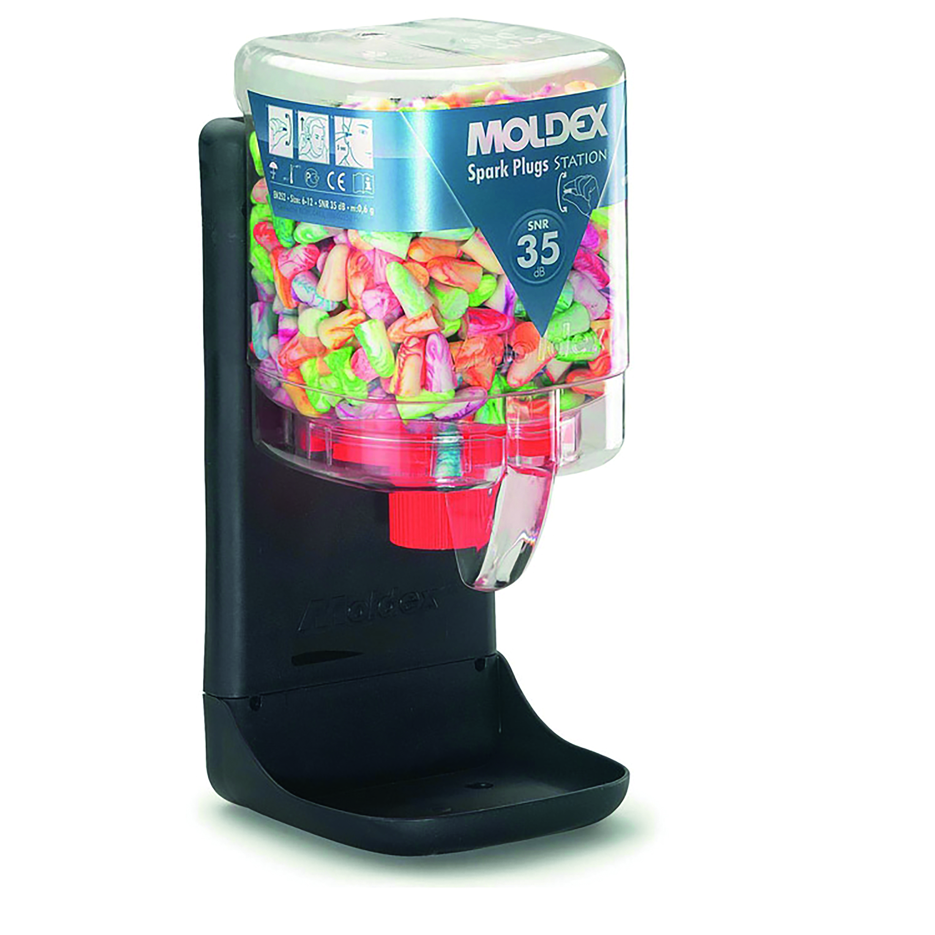 Moldex+7825+Spark+Plug+Earplug+Dispenser+Clear+M7825