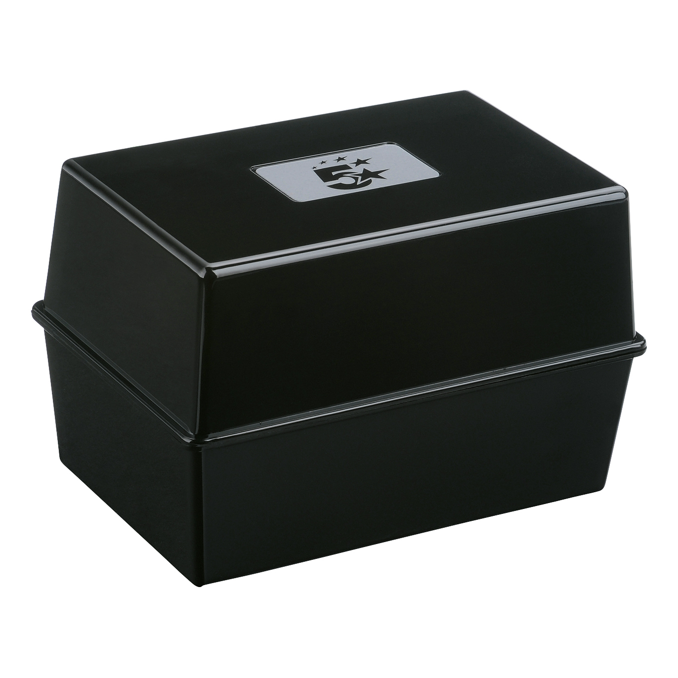 5+Star+Card+Index+Box+Capacity+250+Cards+Black
