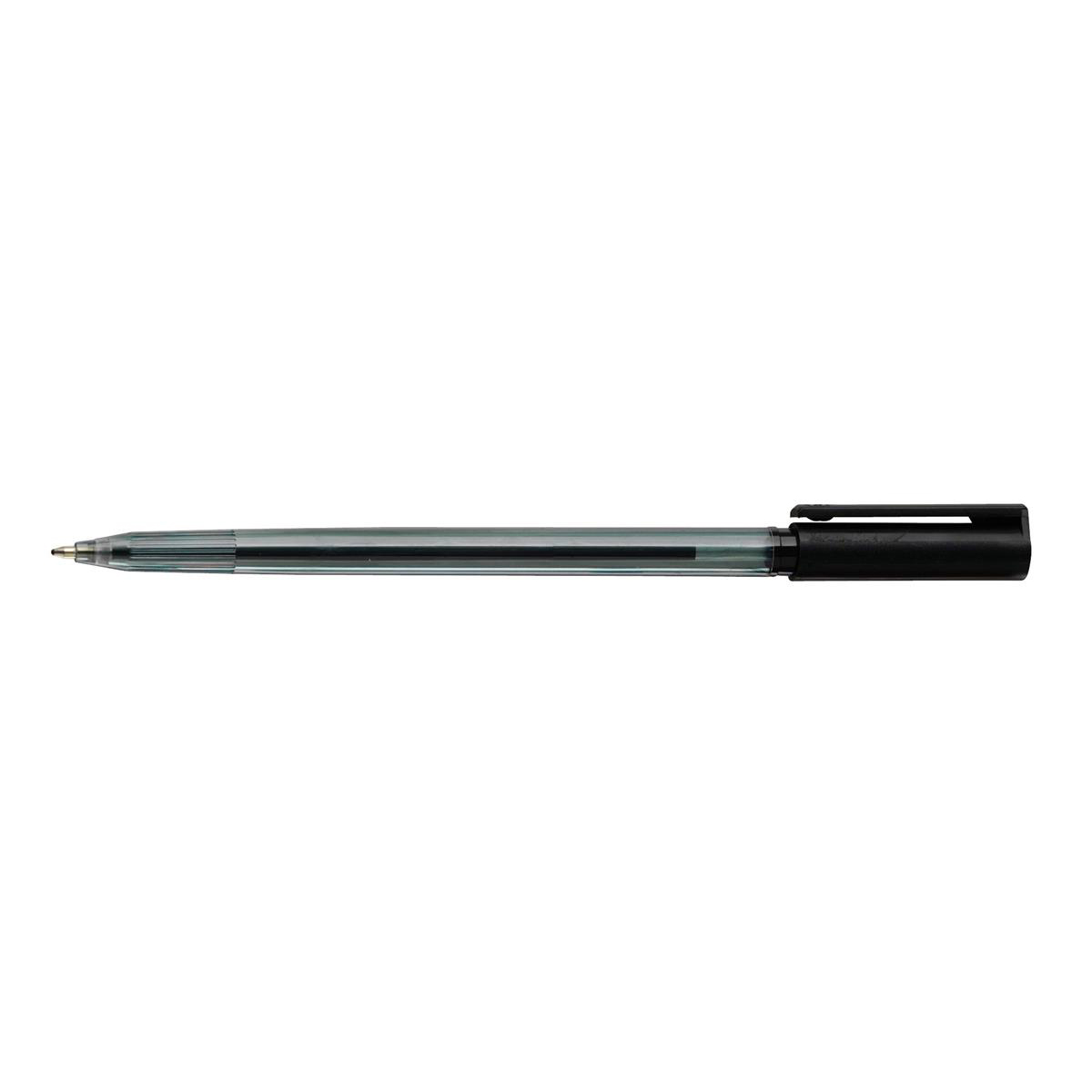 5+Star+Ball+Pen+Medium+1.0mm+Tip+0.5mm+Line+Black+%28Pack+of+20%29