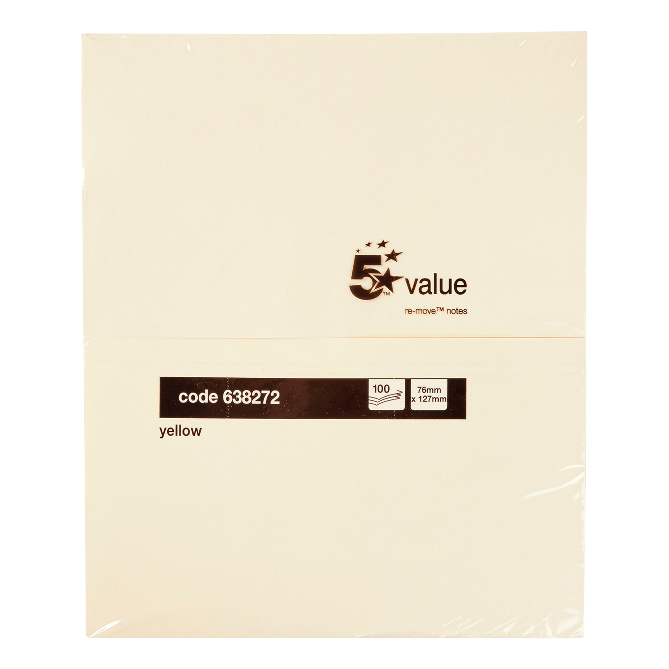 5+Star+Sticky+Notes+Repositionable+Yellow+%28Pack+of+12%29+638272