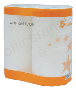 5+Star+Toilet+Tissue+White+200mm+Sheet+Per+Roll+%28Pack+of+36%29