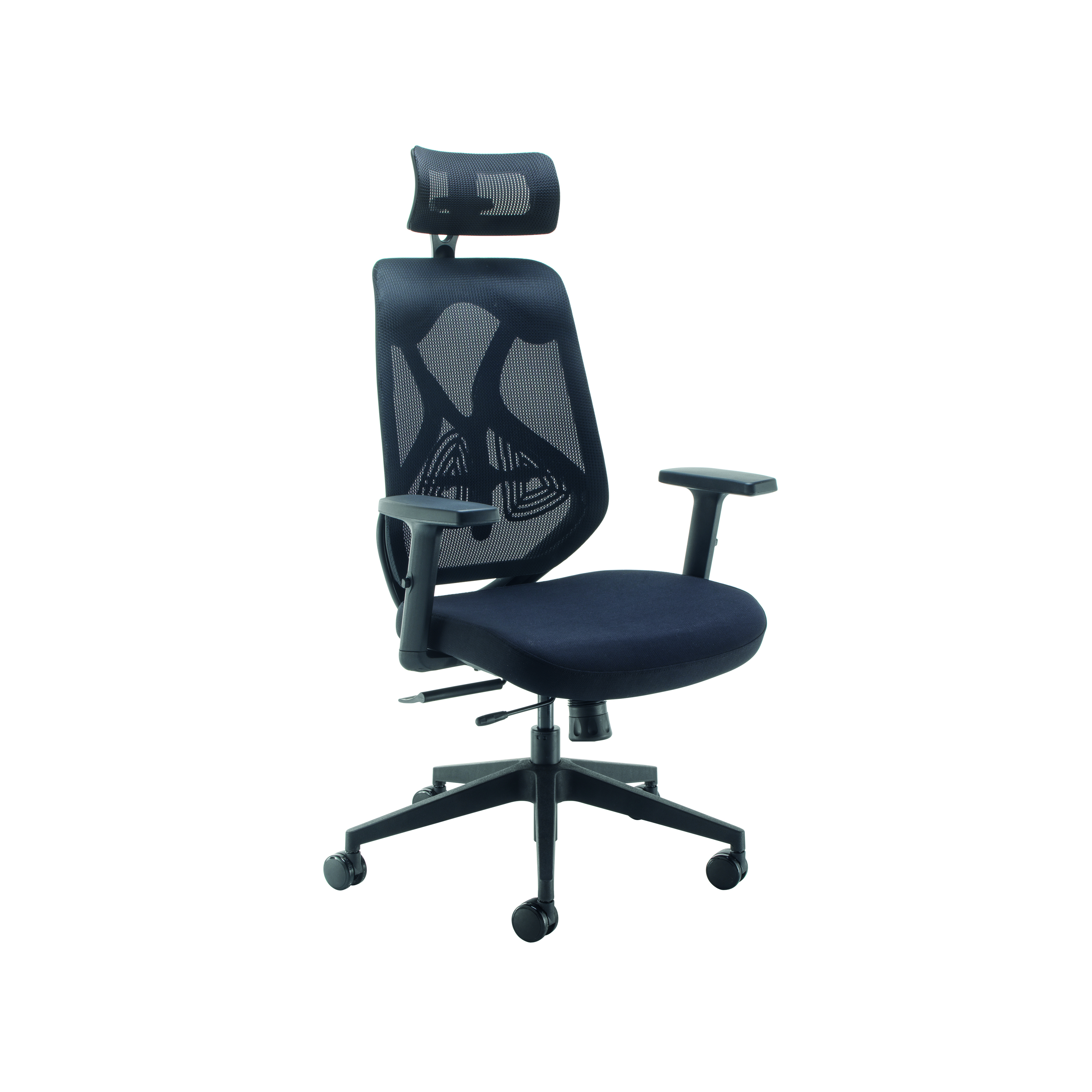 Arista+Stealth+High+Back+Chair+with+Headrest+Black+KF80304