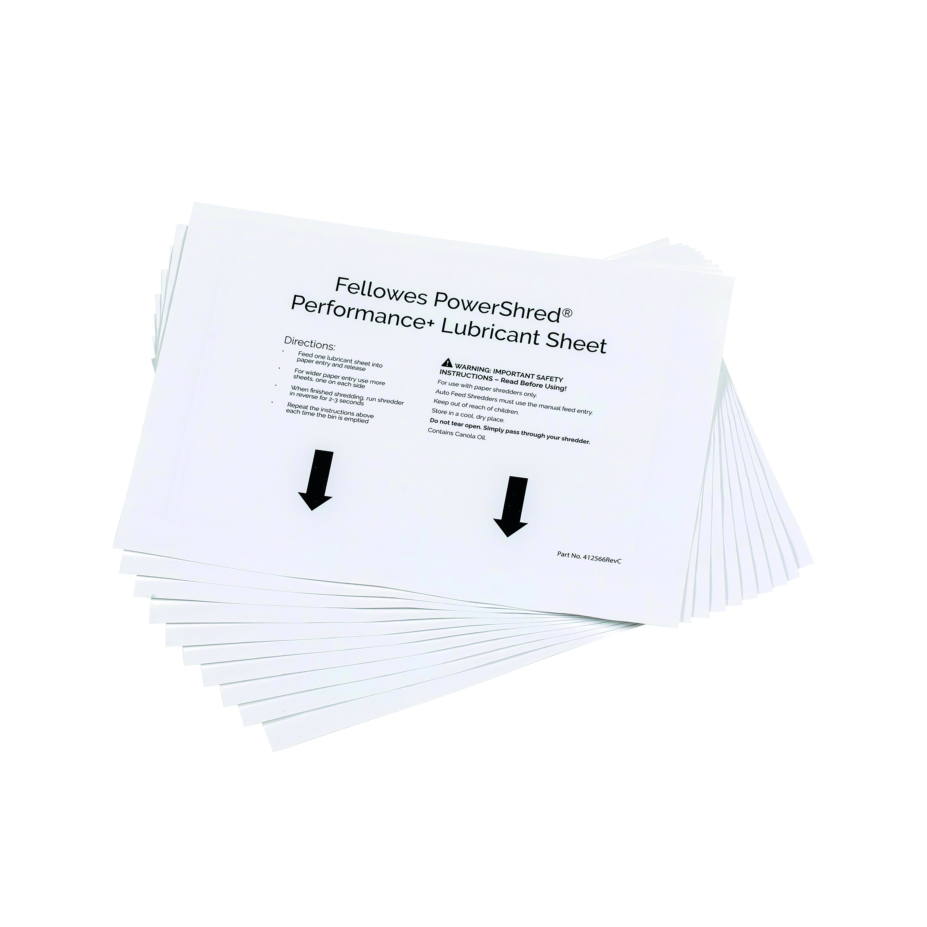 Fellowes+Powershred+Performance%2B+Lubricant+Sheets+%28Pack+of+10%29+4025601