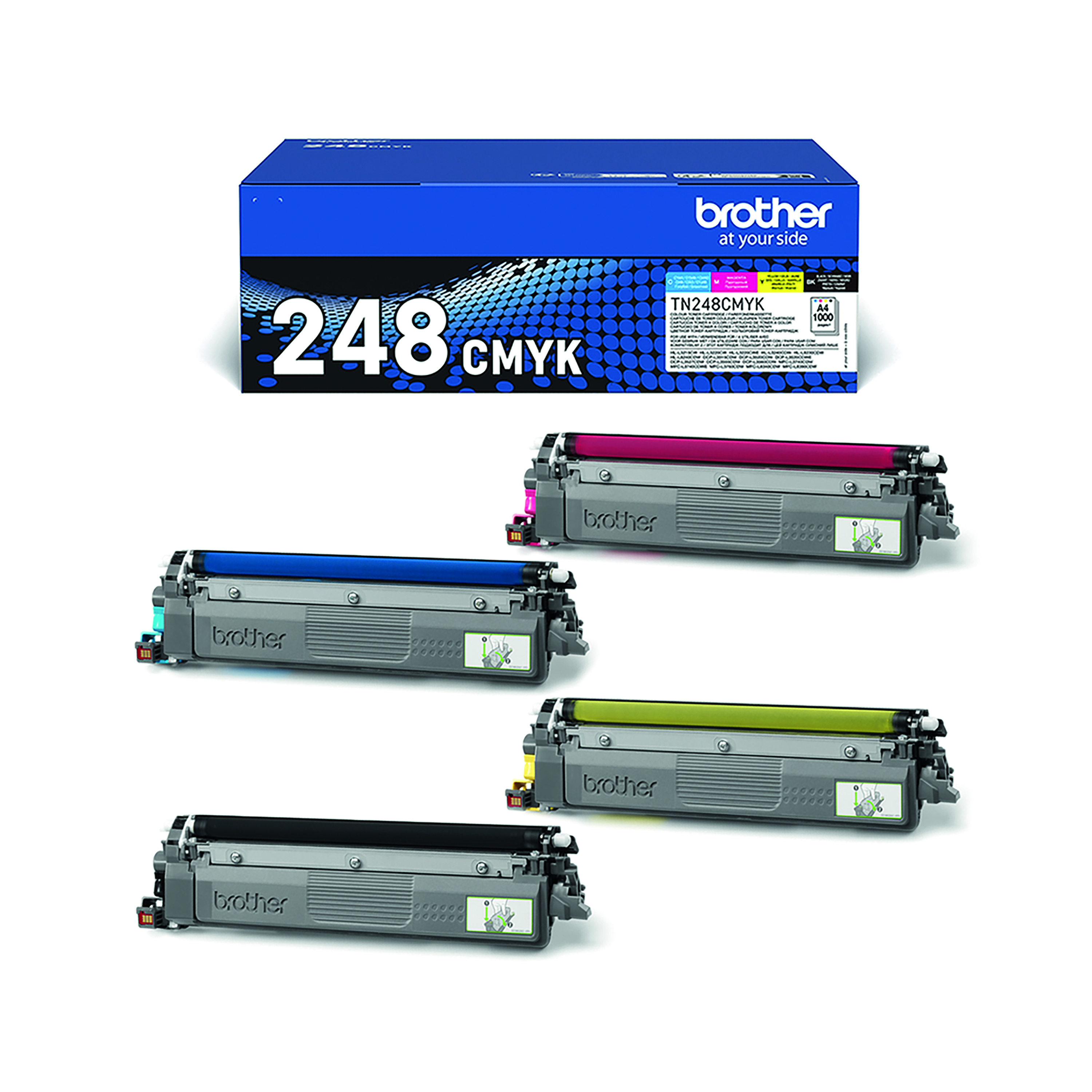 Brother+TN-248+Toner+Cartridges+Value+Pack+CMYK+Multipack+TN248XLBK