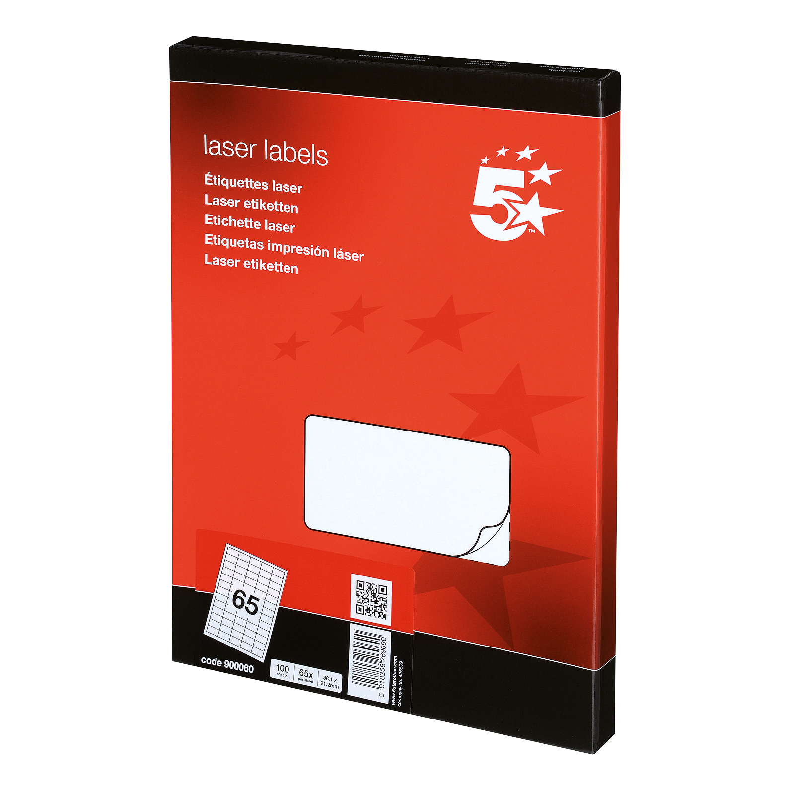 5+Star+Office+Multipurpose+Labels+Laser+Copier+Inkjet+38.1x21.2mm+White+%28Pack+of+6500%29