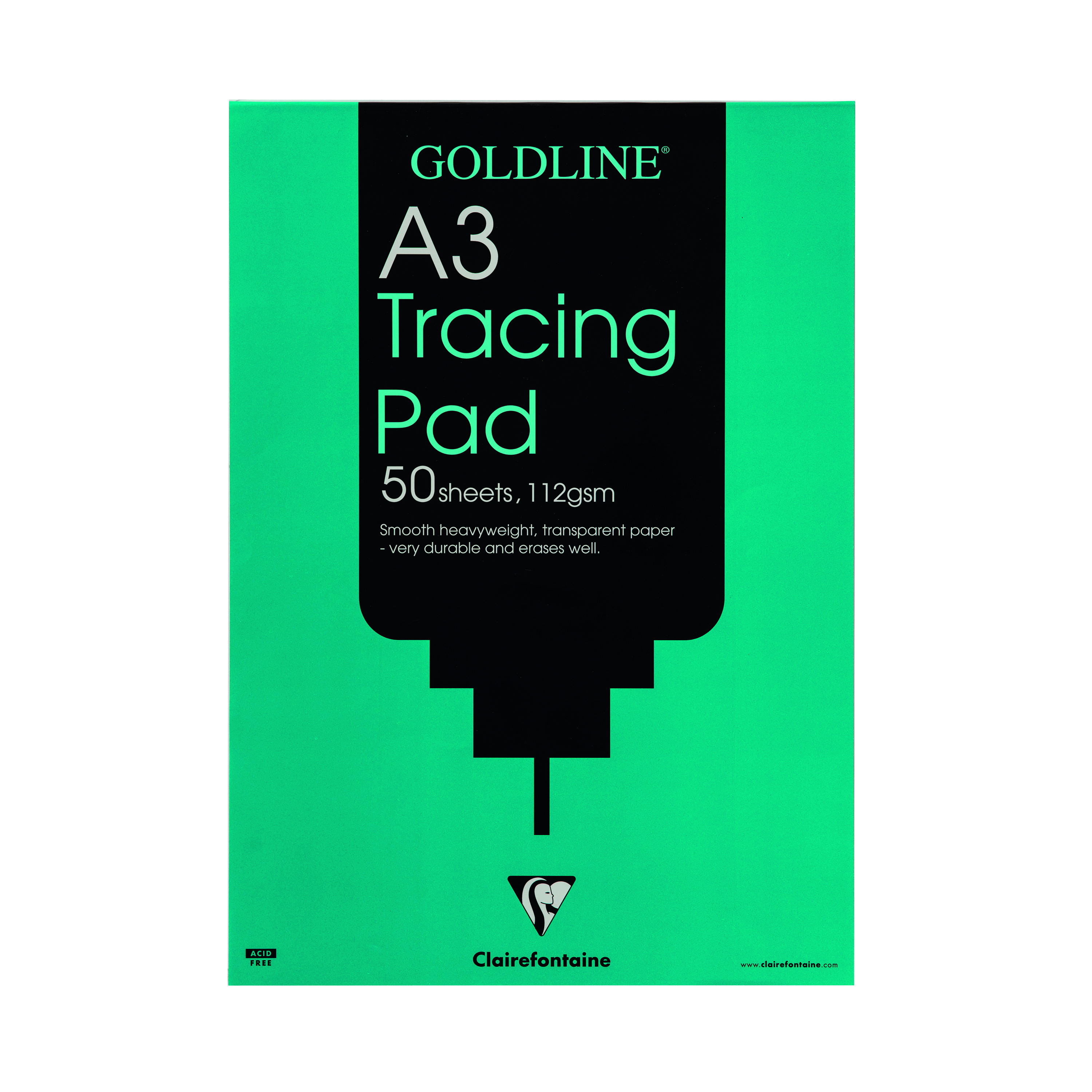 Clairefontaine+Goldline+Heavyweight+Tracing+Pad+112gsm+50+Sheets+A3+GPT3A3
