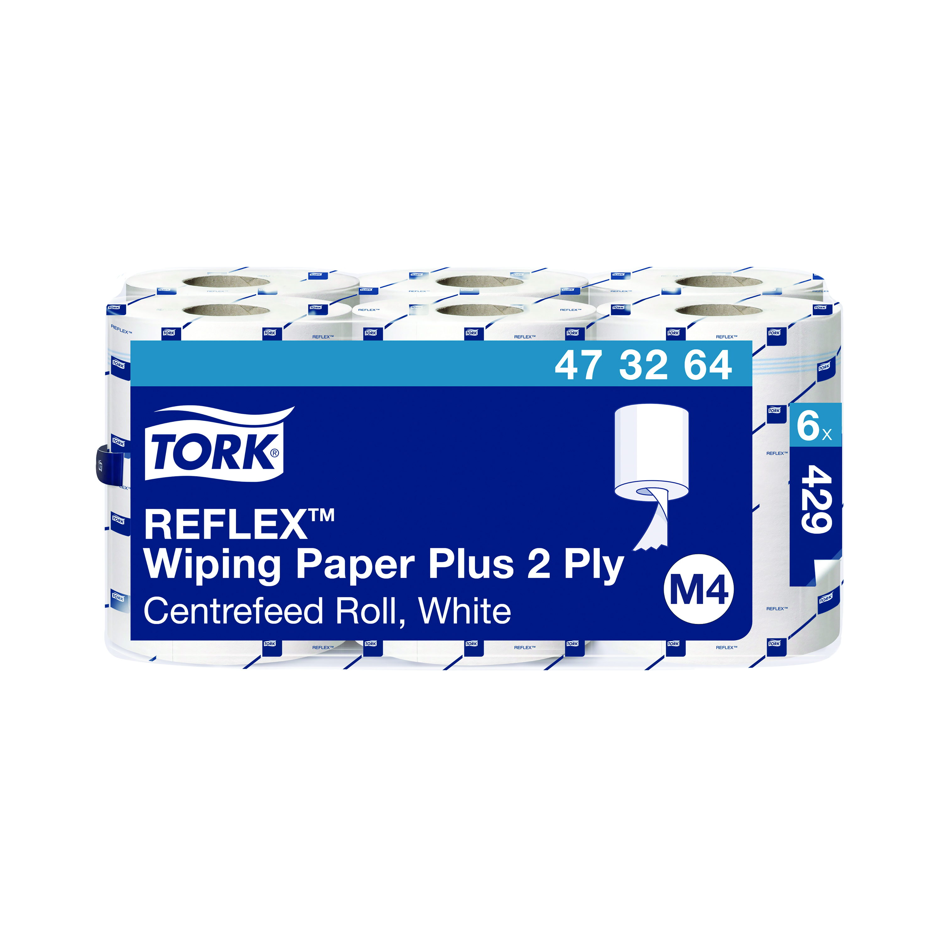 Tork+Reflex+M4+Centrefeed+Roll+2-Ply+150m+White+%286+Pack%29+473264