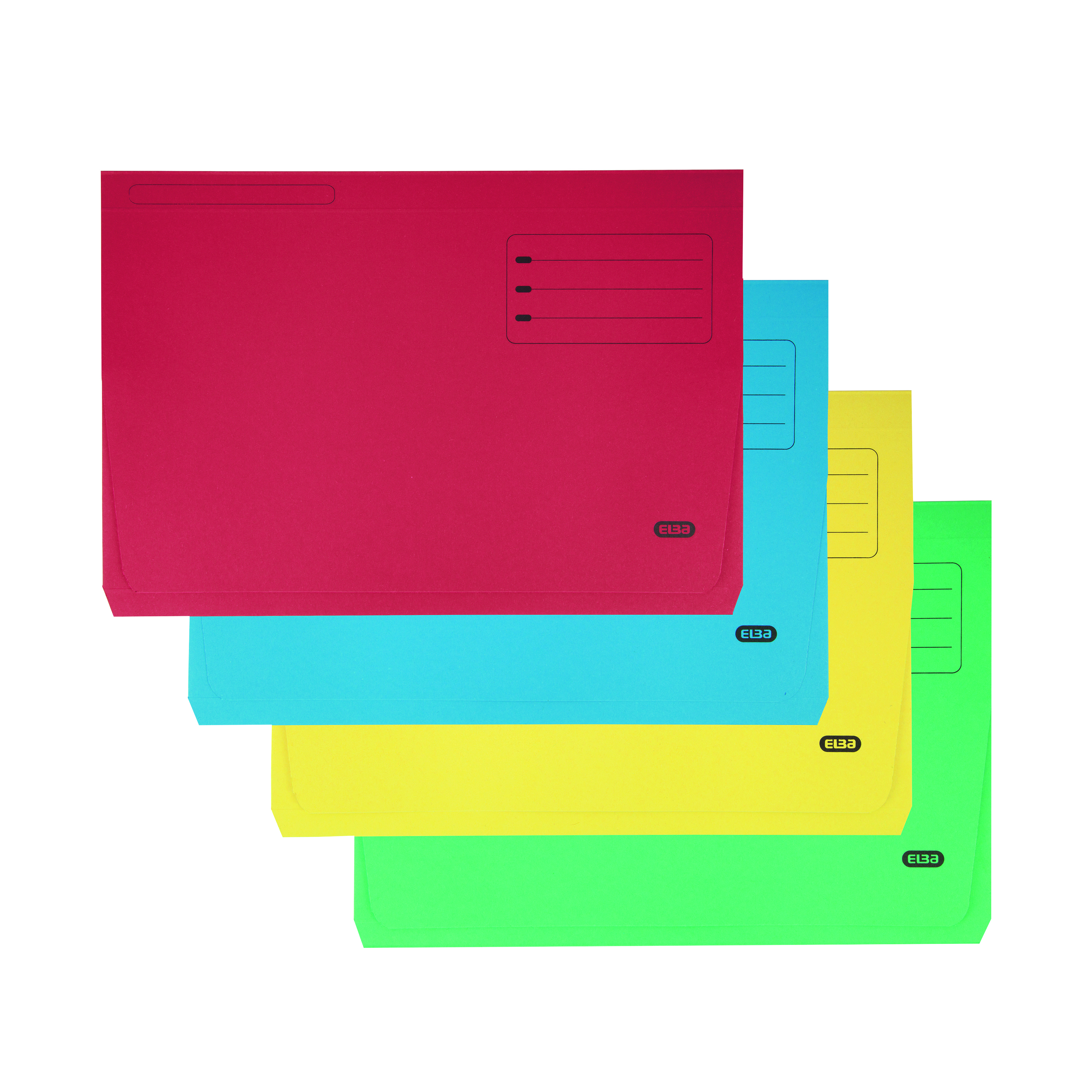 Elba+Strongline+Document+Wallet+Bright+Manilla+Foolscap+Assorted+%2825+Pack%29+100090138