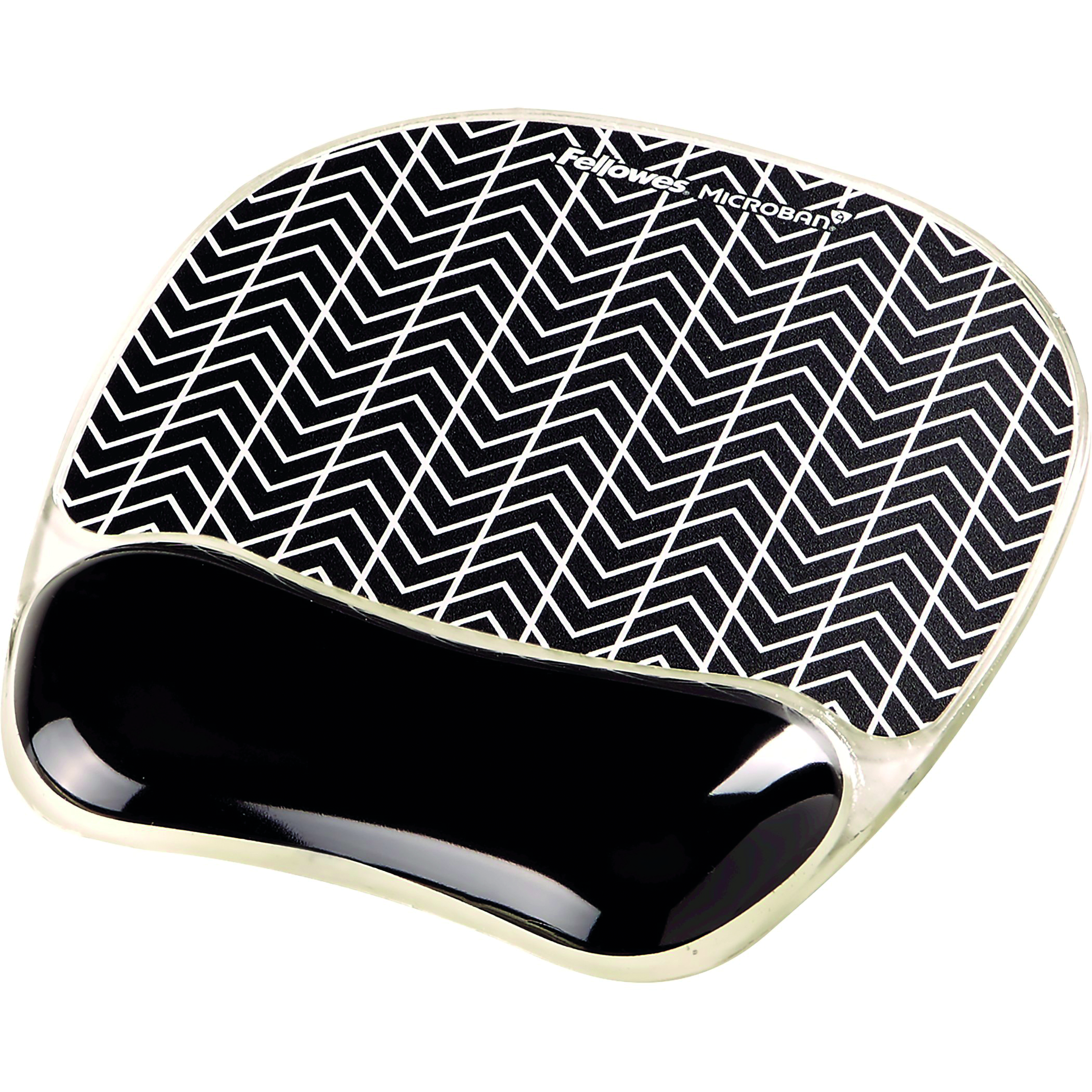 Fellowes+Photo+Gel+Mouse+Mat+with+Wrist+Support+Chevron+Design+9653401