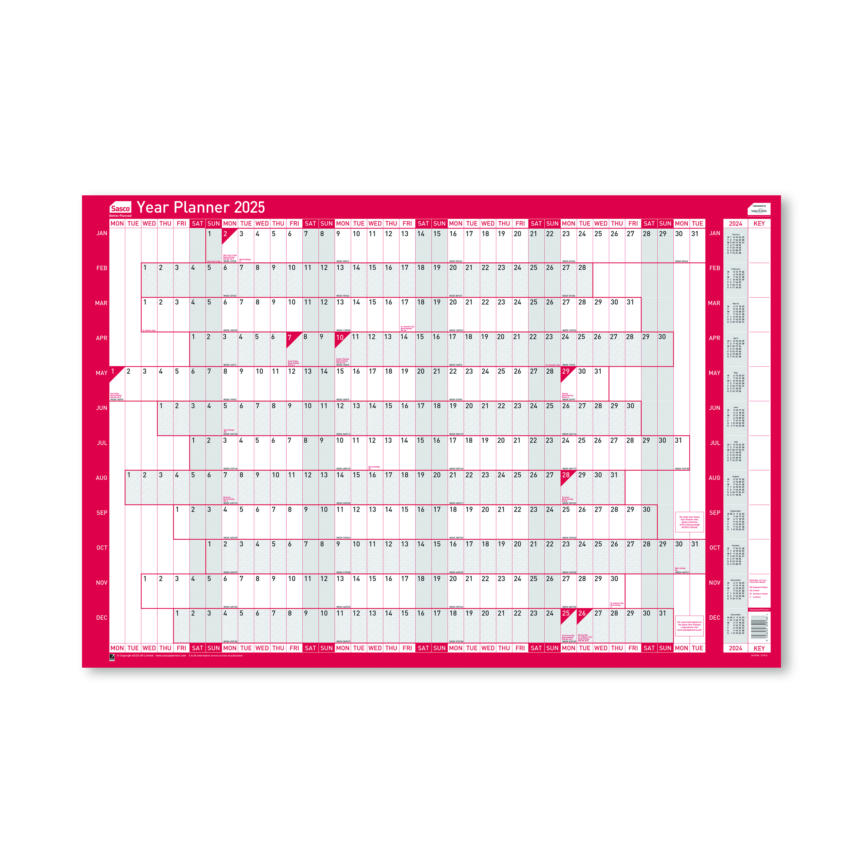 Sasco+Compact+Year+Planner+Landscape+2025+SY1075625