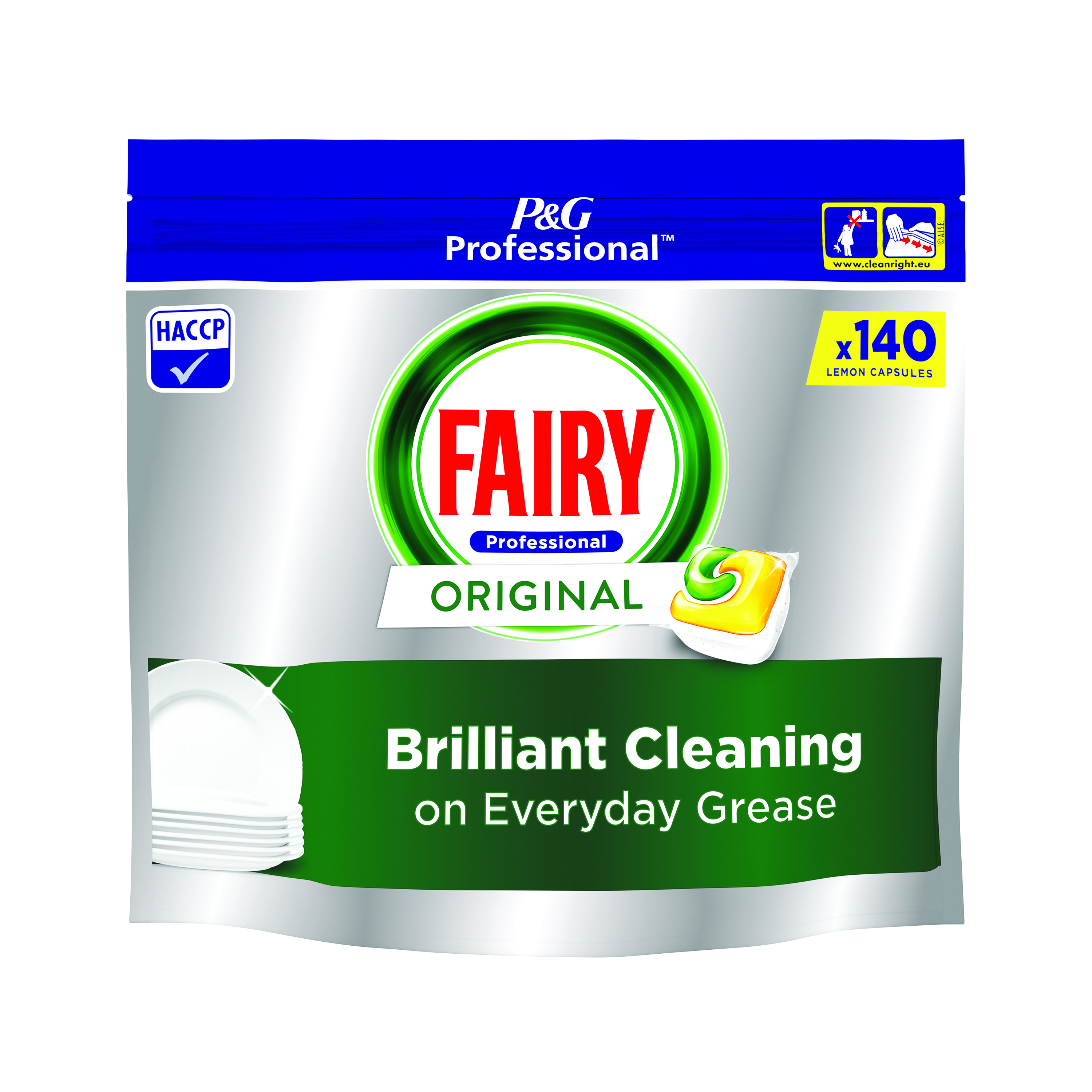 Fairy+Professional+Original+All+In+One+Dishwasher+Capsules+x140+Capsules+Lemon+%28Pack+of+2%29+C010419