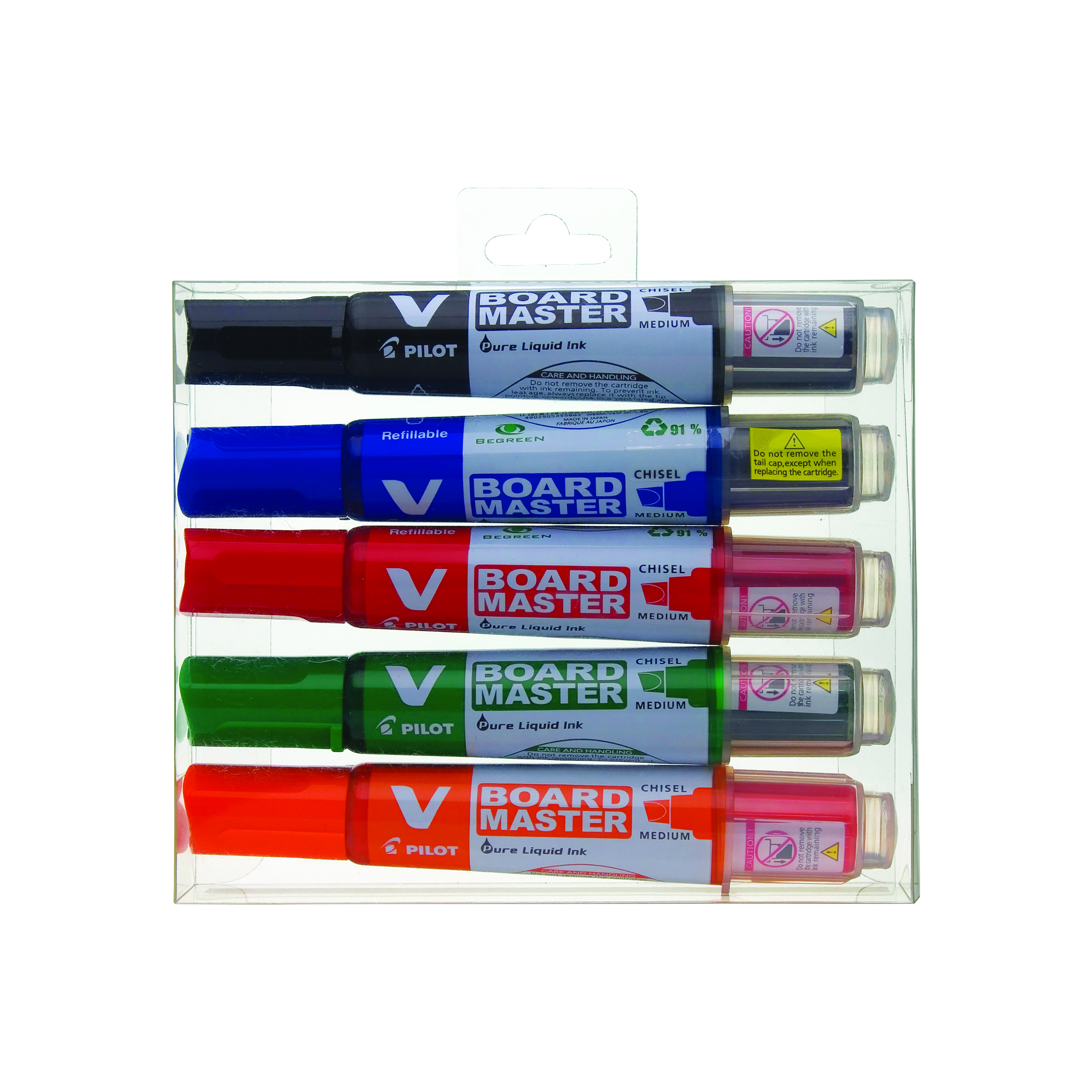Pilot+V-Board+Master+Bullet+Tip+Medium+Assorted+%28Pack+5%29+4902505358371
