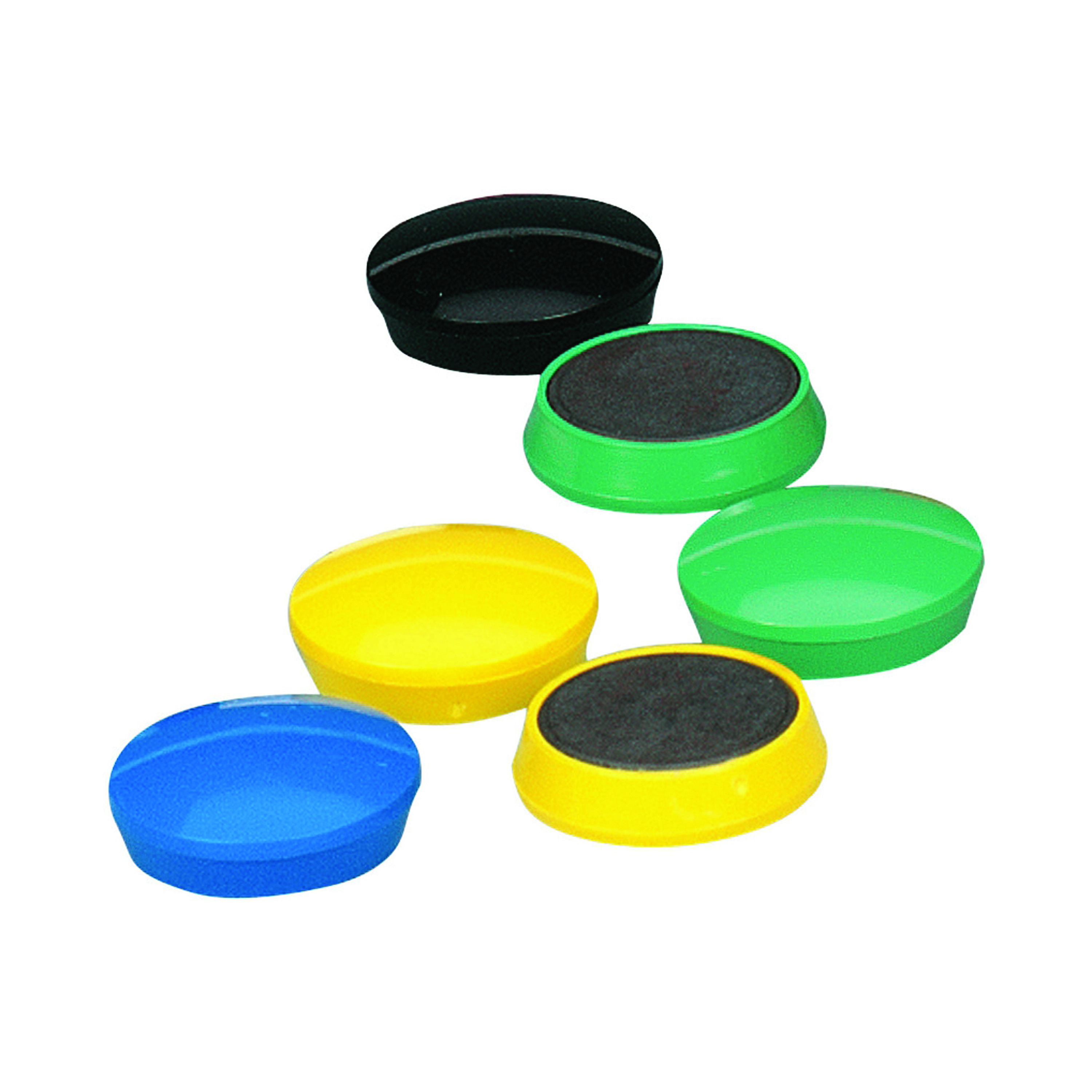 5+Star+Round+Plastic+Covered+Magnets+30mm+Assorted+%28Pack+of+10%29+464041