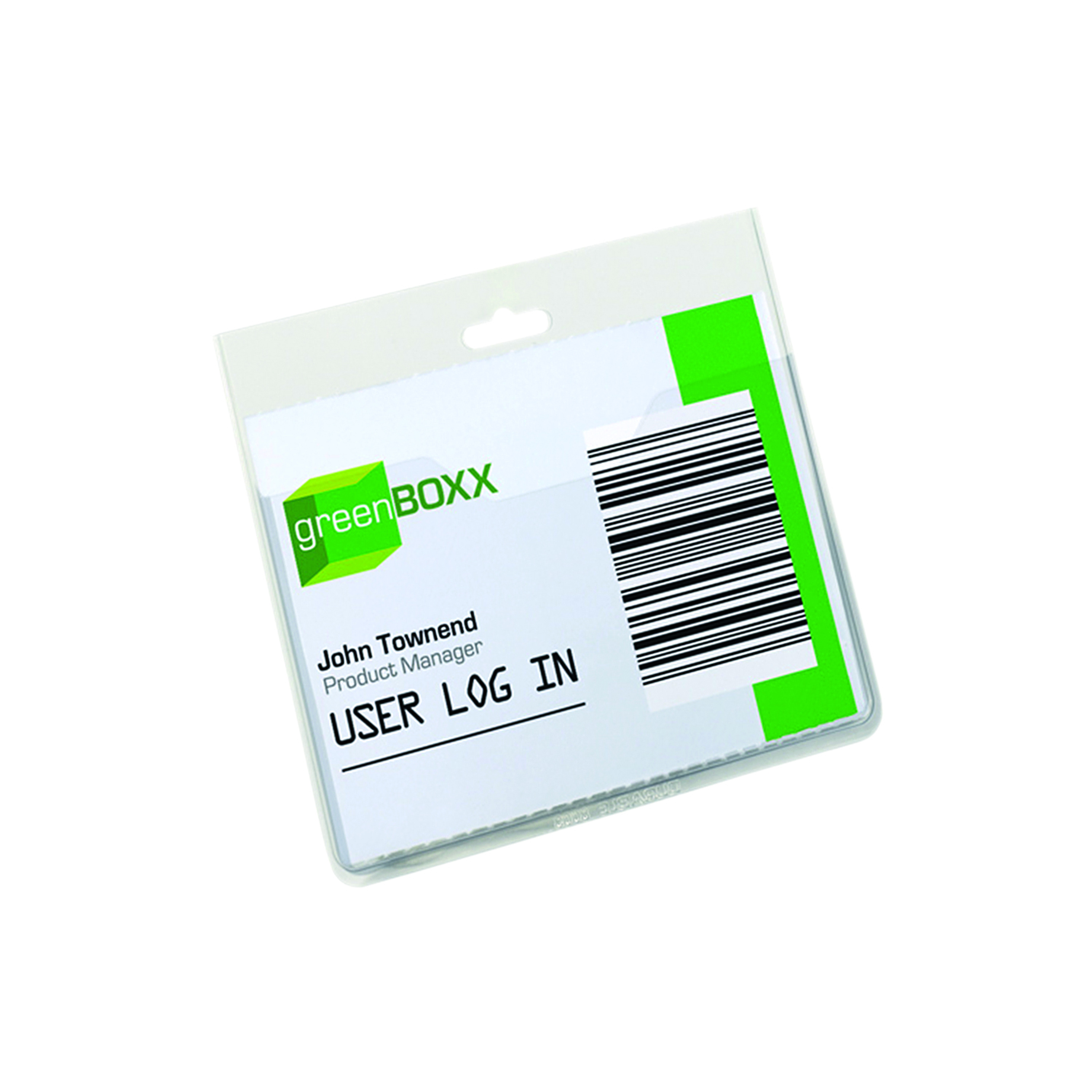 Durable+Name+Badge+with+Euro+Perforation+Partial+Cover+60x90mm+Transparent+%28Pack+of+20%29+8136%2F19