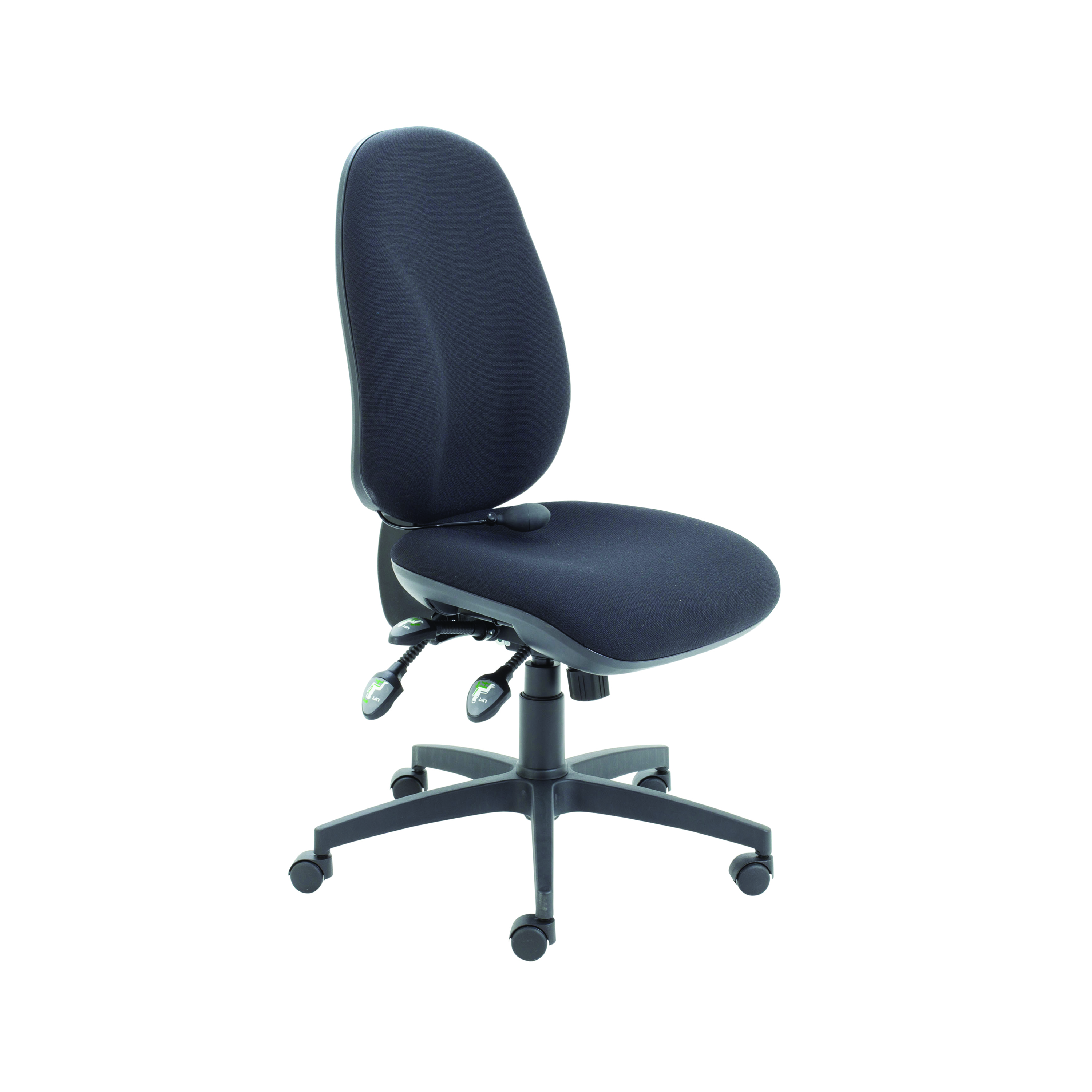 Arista+High+Back+Ergonomic+Task+Chair+700x700x1040-1160mm+Charcoal+KF78699