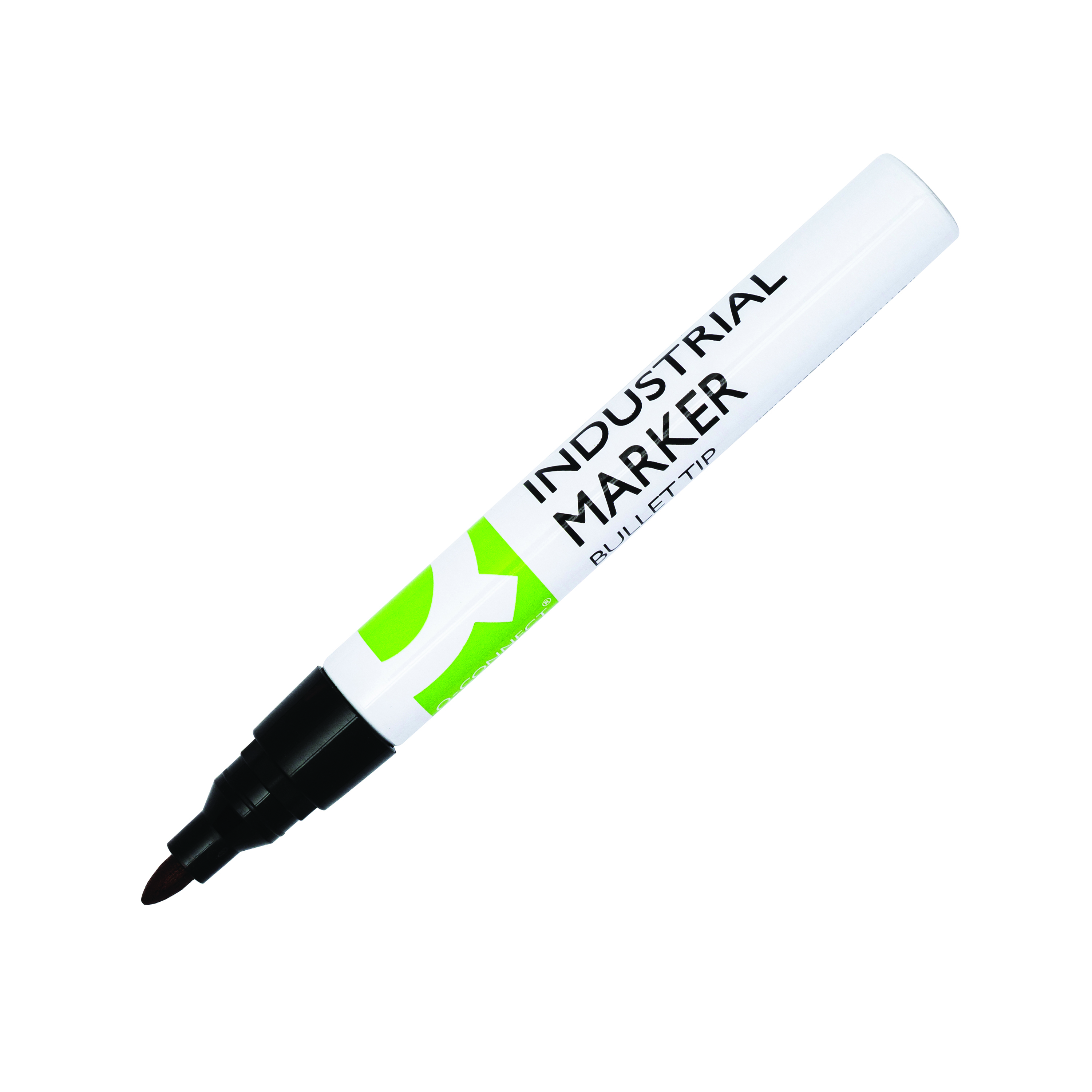 Q-Connect+Industrial+Marker+Bullet+Tip+Black+%28Pack+of+10%29